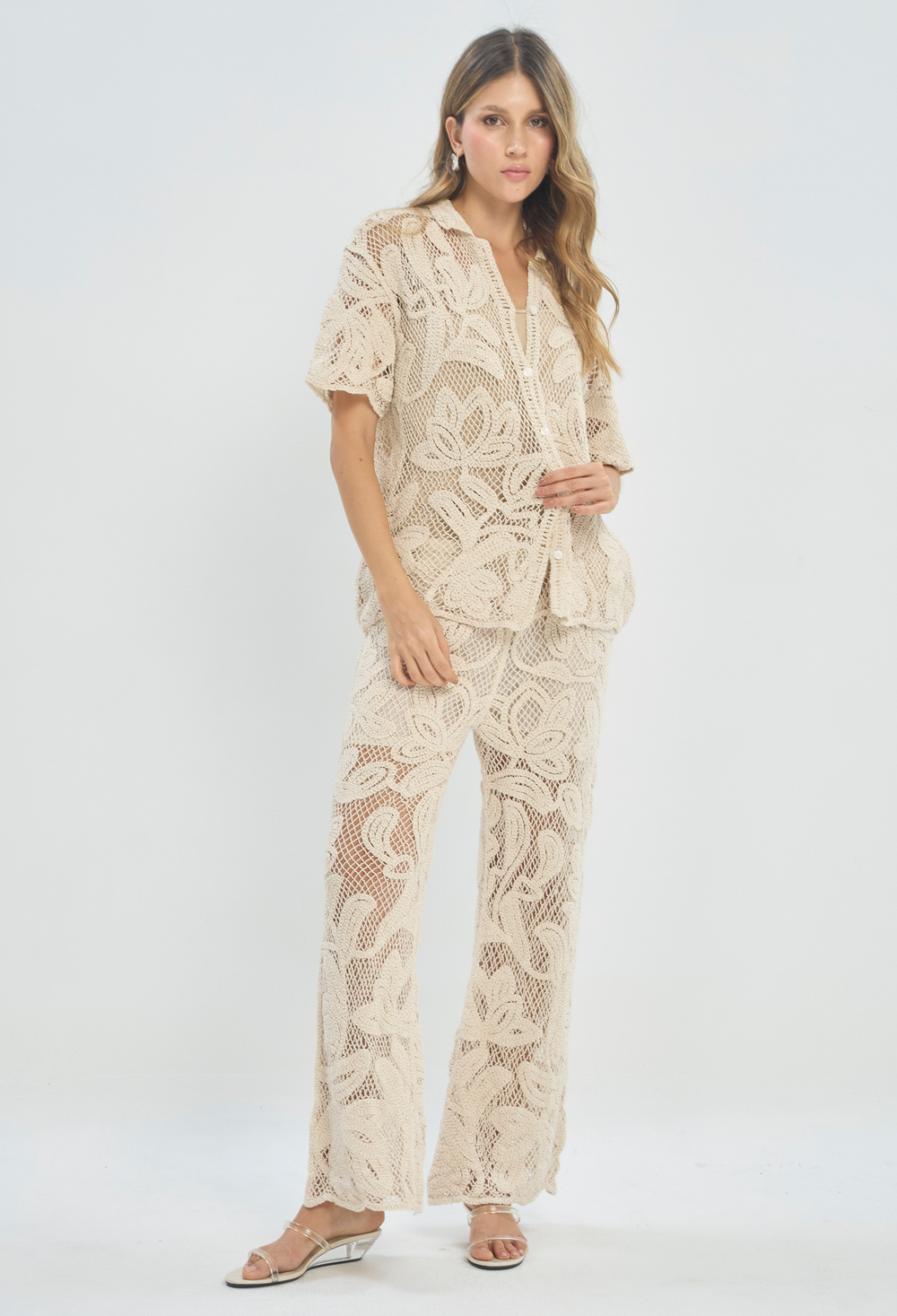 Pantalón en Crochet Crudo BYBLA