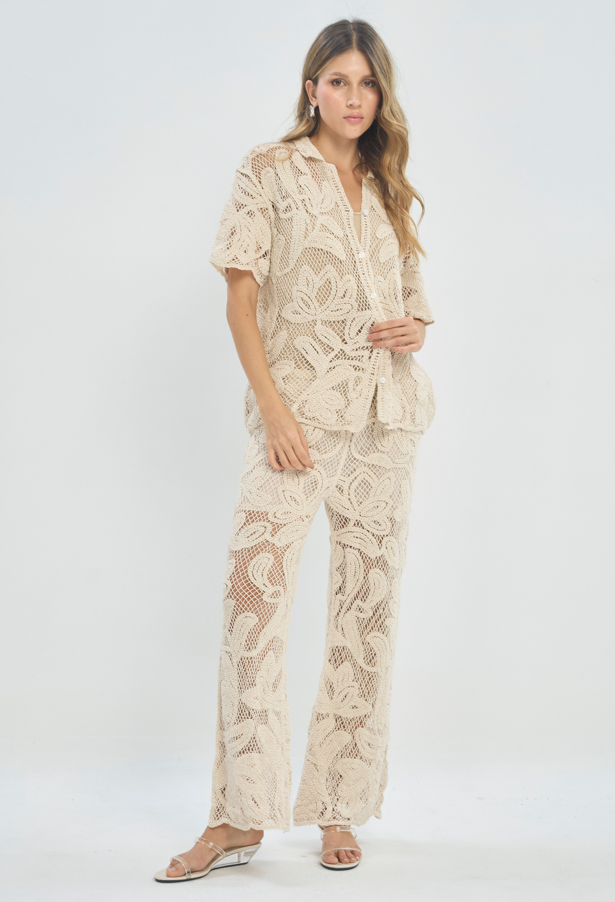 Pantalón en Crochet Crudo BYBLA