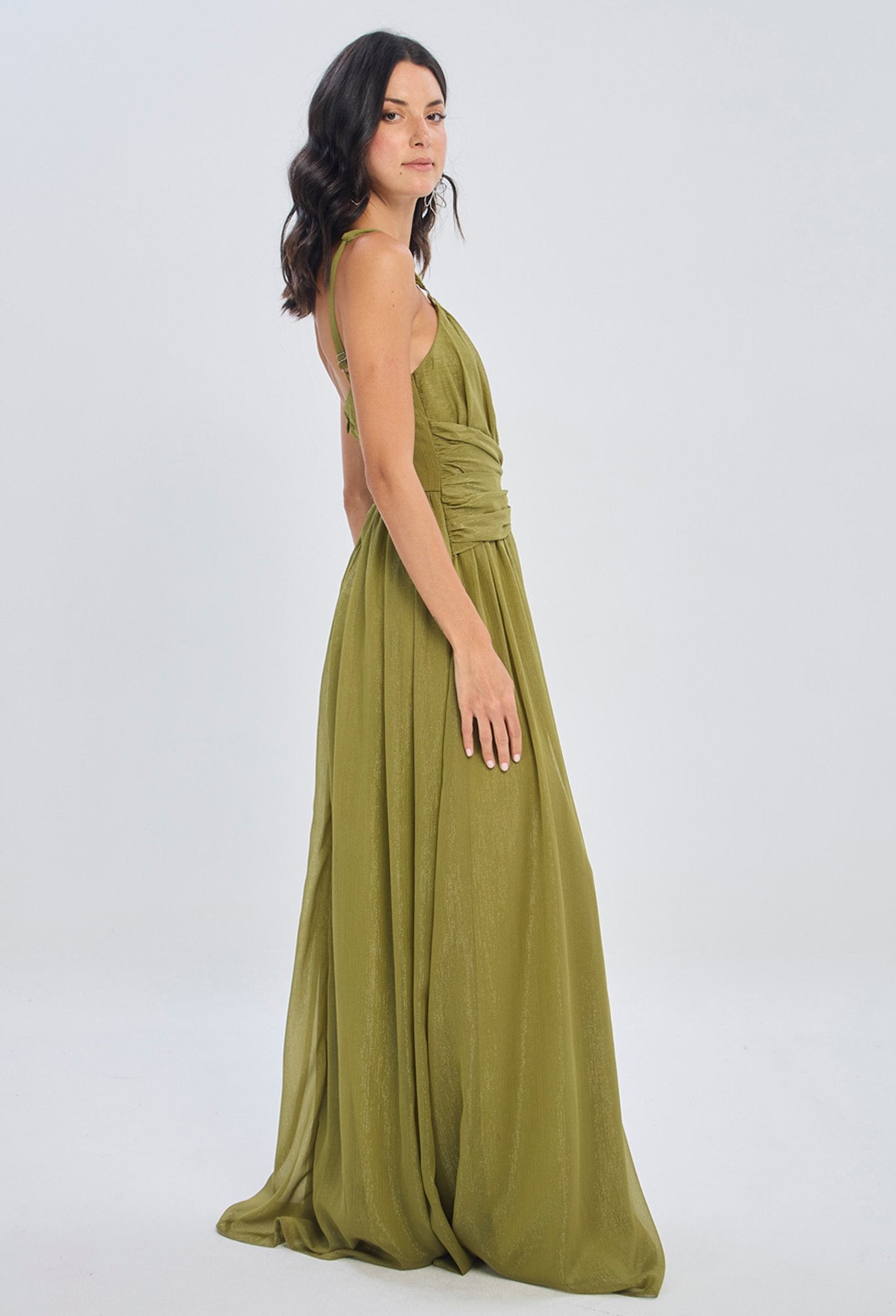Vestido Largo Drapeado - Foto 2