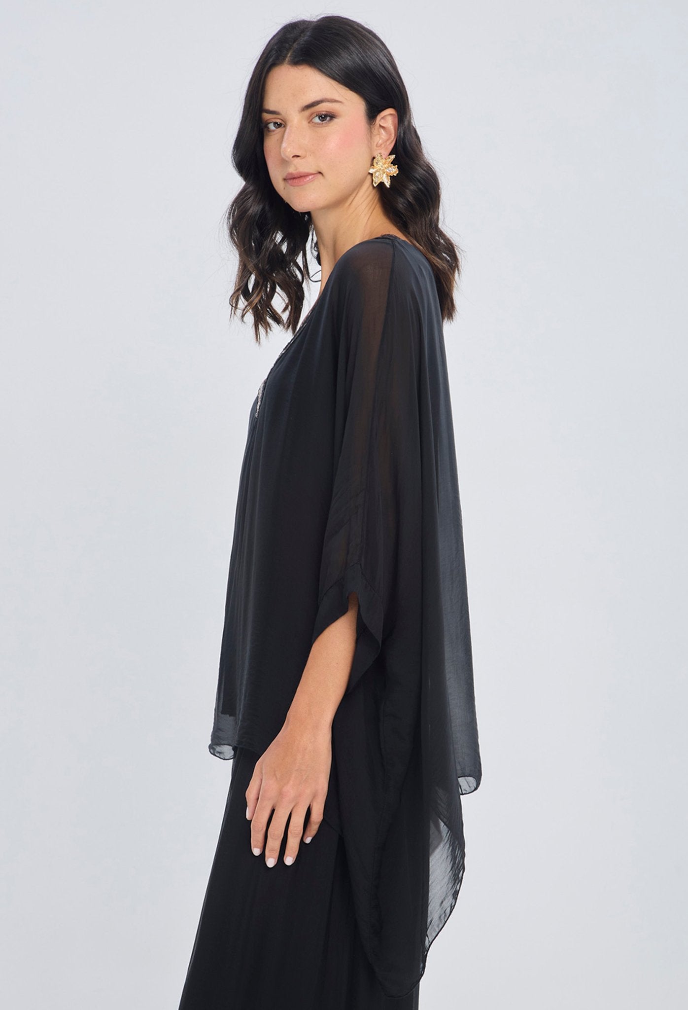 Blusa Lentejuelas Cuello V - Foto 3