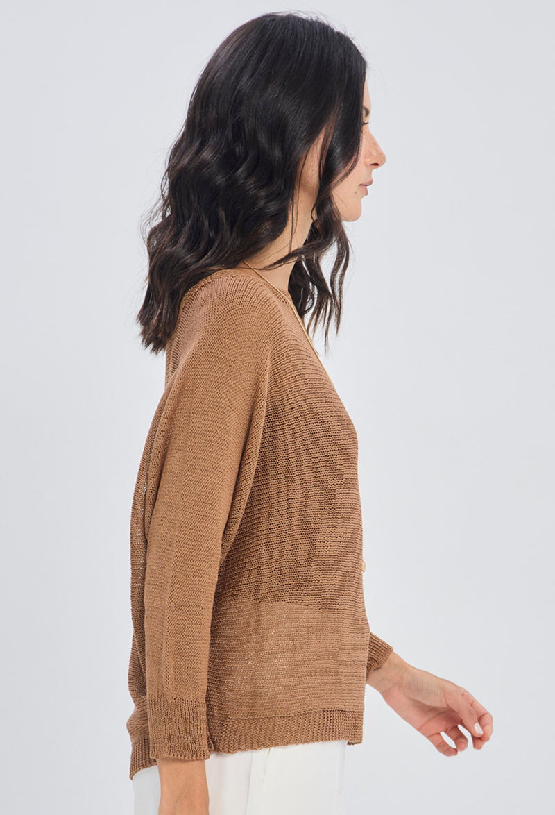 Blusa Tejida Punto Calado NEW