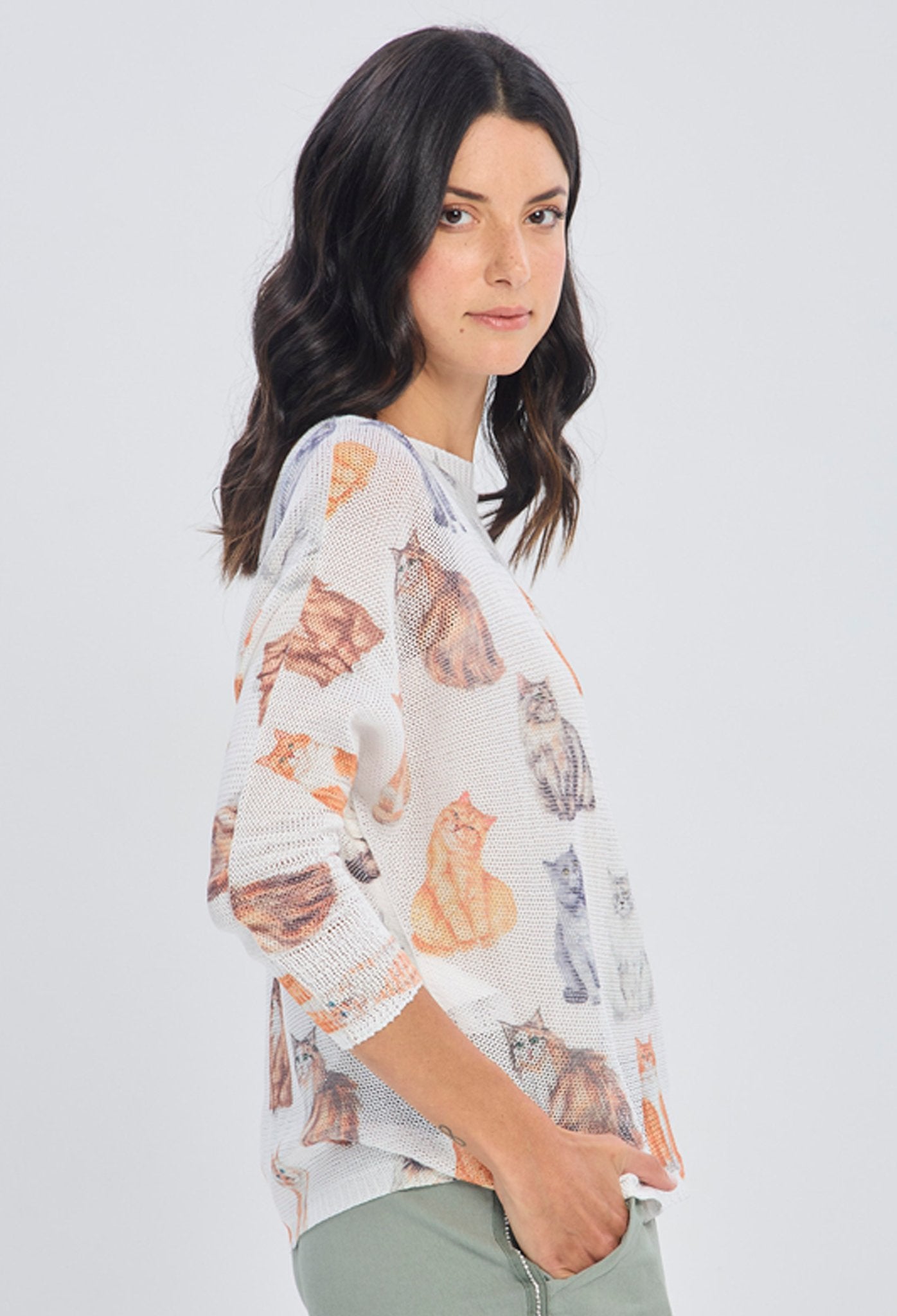Blusa Tejida Punto Abierto NEW