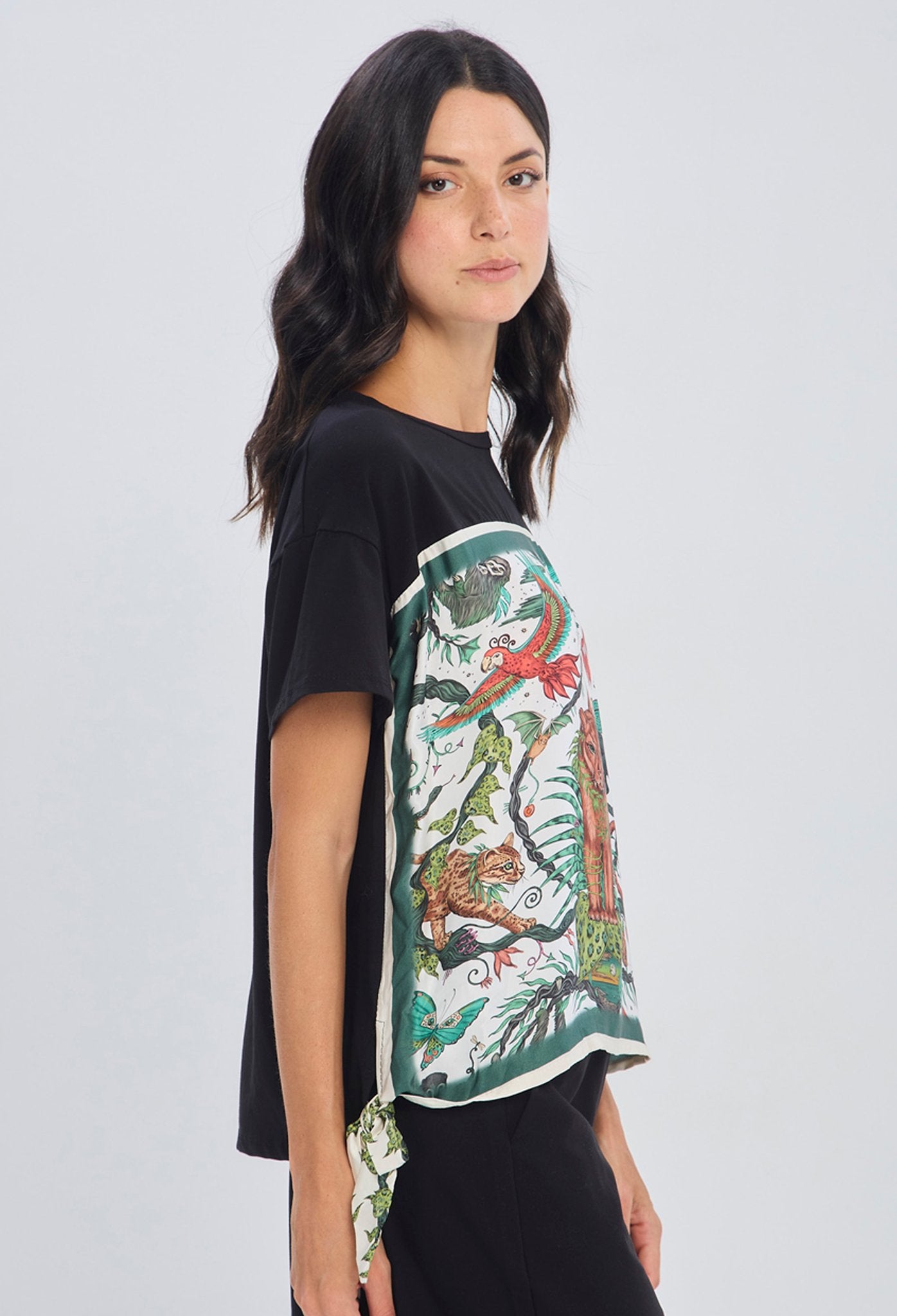 Blusa Estampado Tropical Selva