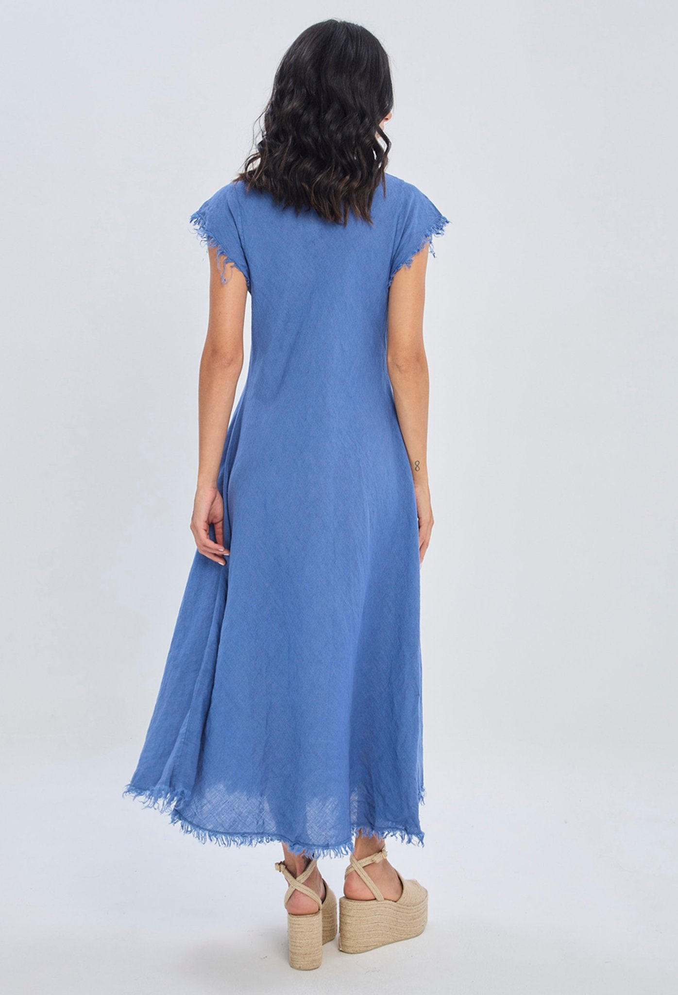 Vestido Midi con Flecos NEW