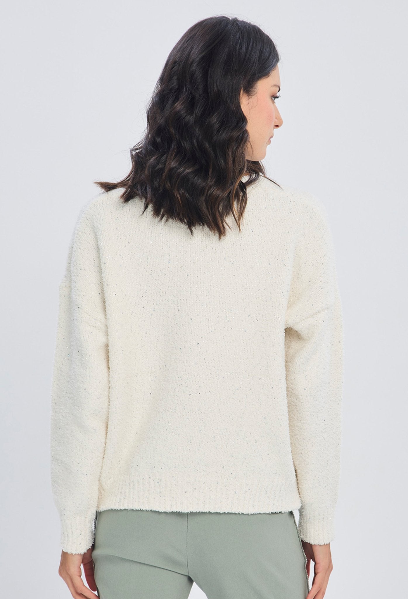 Buzo Boucle con Lentejuelas - Foto 3