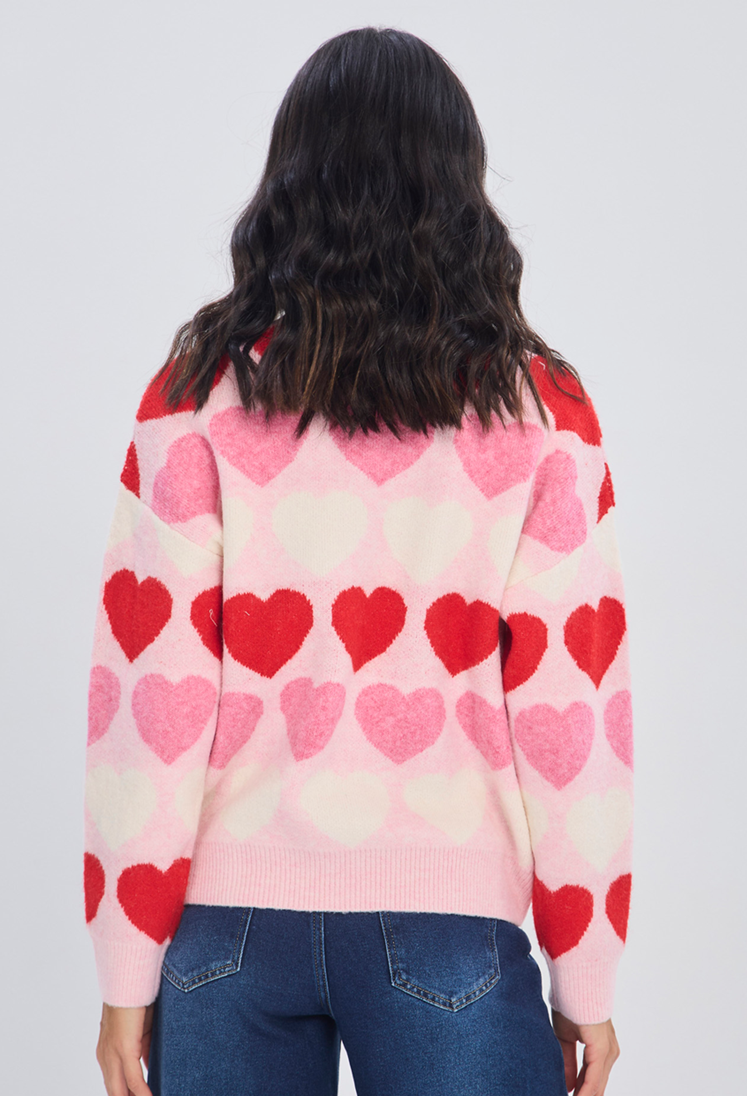 Buzo tejido multicolor con lana talla única para mujer diseño exclusivo - vista 3