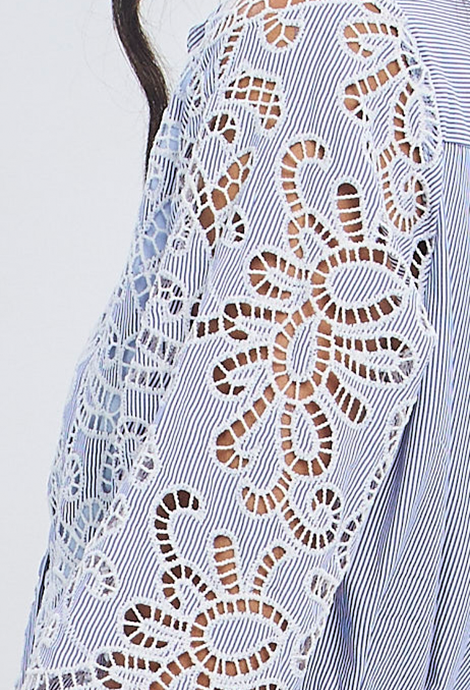 Vestido Midi Estructurado Denim Bicolor - Foto 2