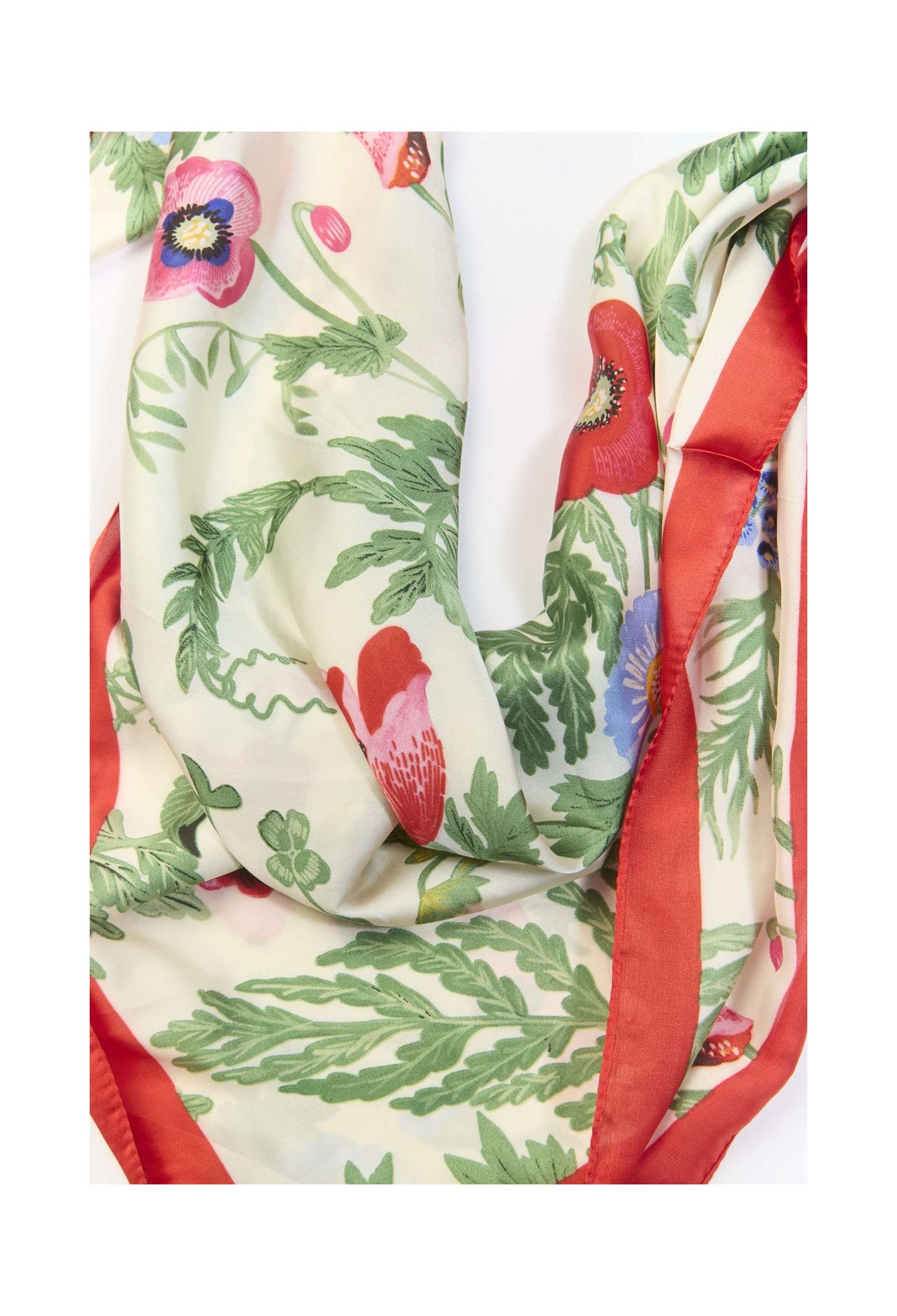 Pañoleta multiuso roja con estampado clásico - vista 2