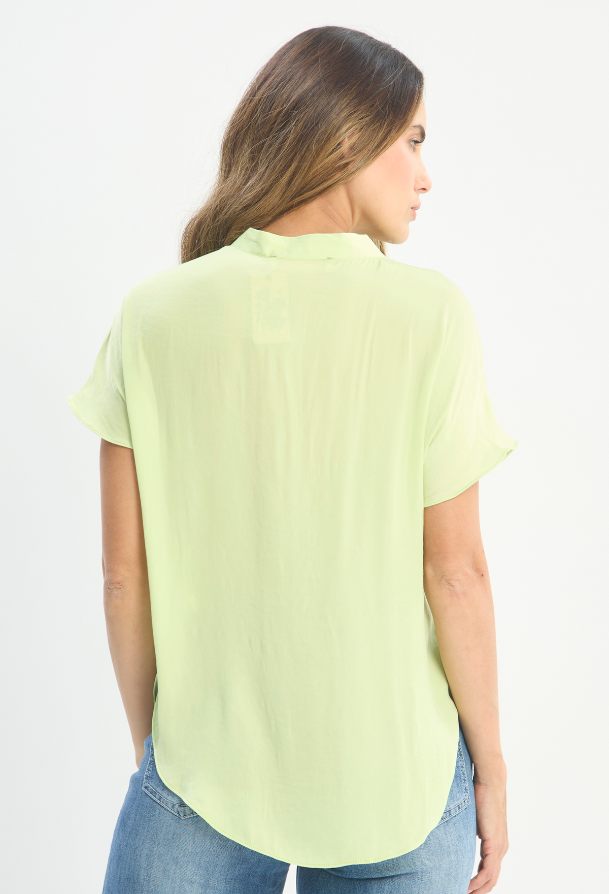 Blusa Cuello Mao Manga Corta NEW