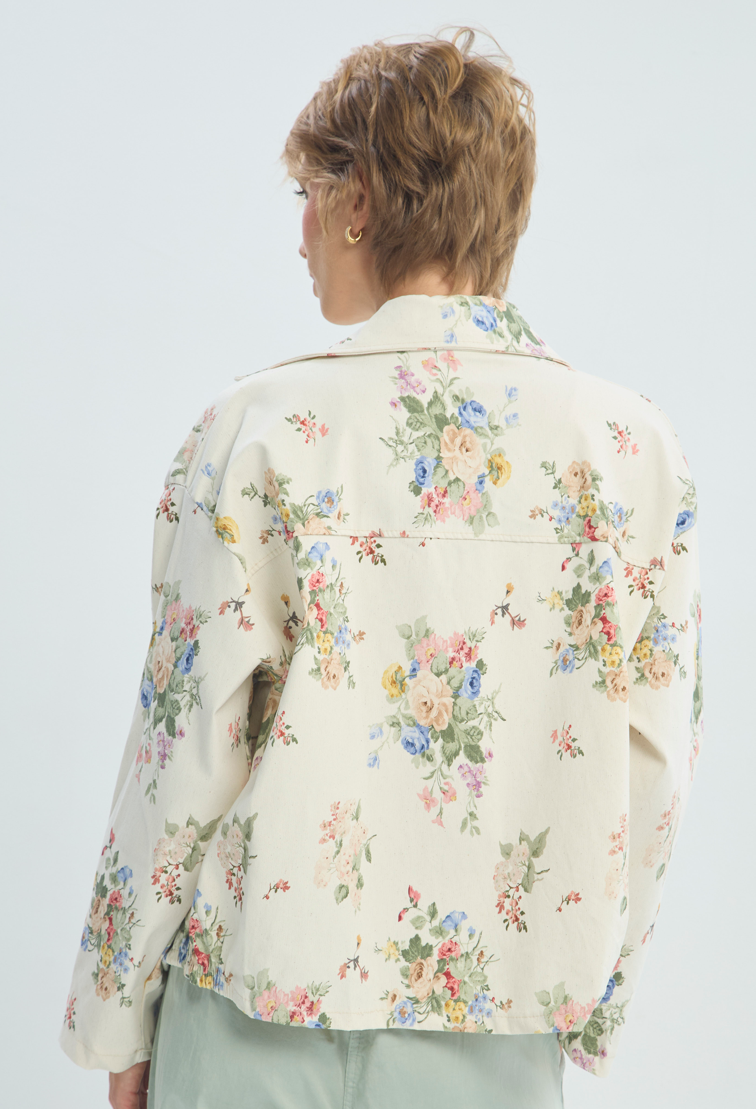 Chaqueta Beige Estampado Floral BYBLA - vista 4