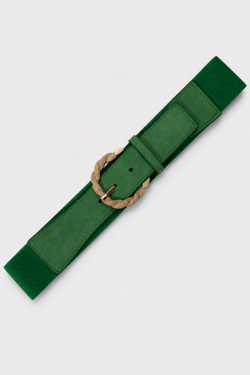 Cinturón Verde Hebilla Entorchada