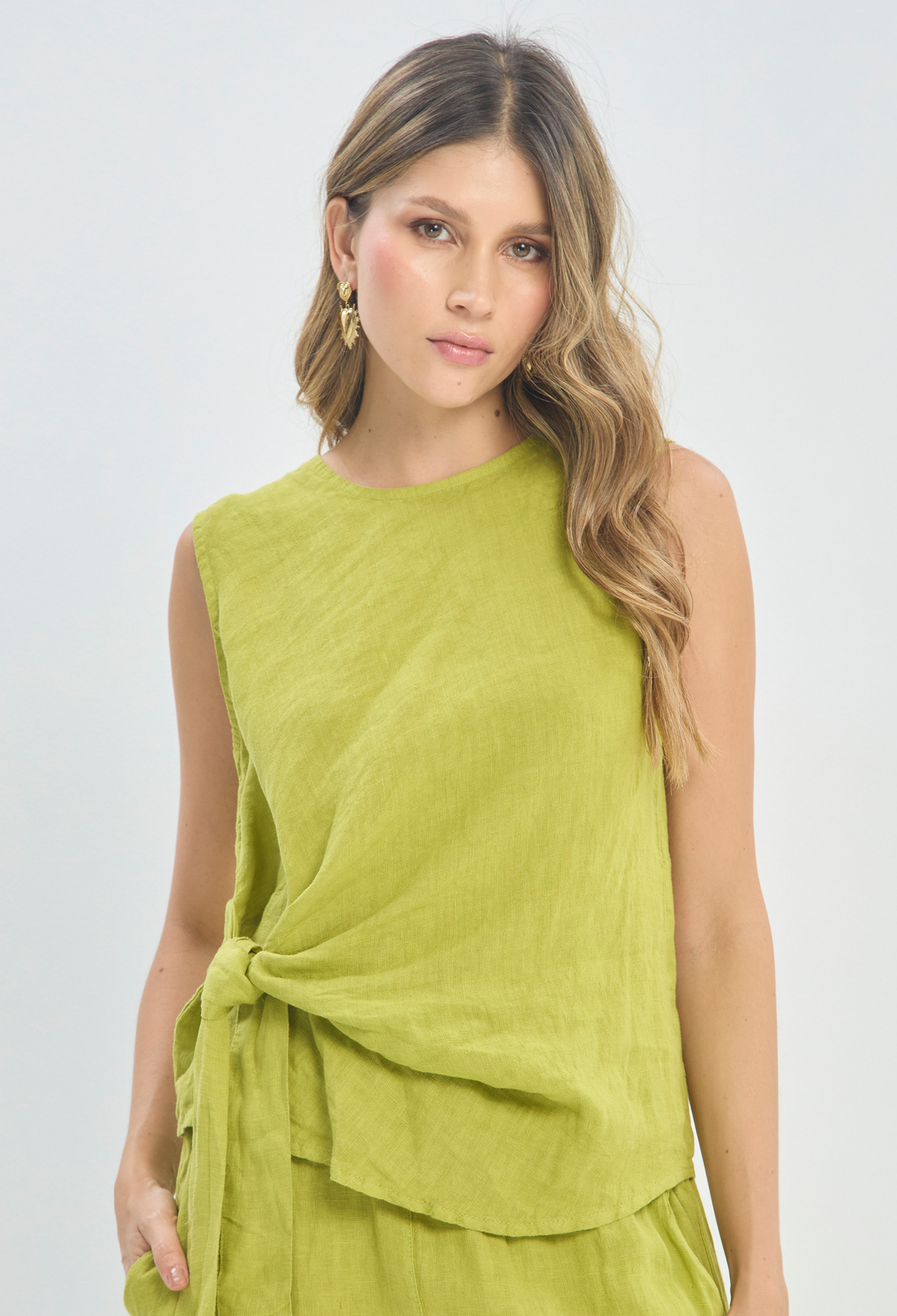 Blusa Sisa Nudo Verde Limón BYBLA