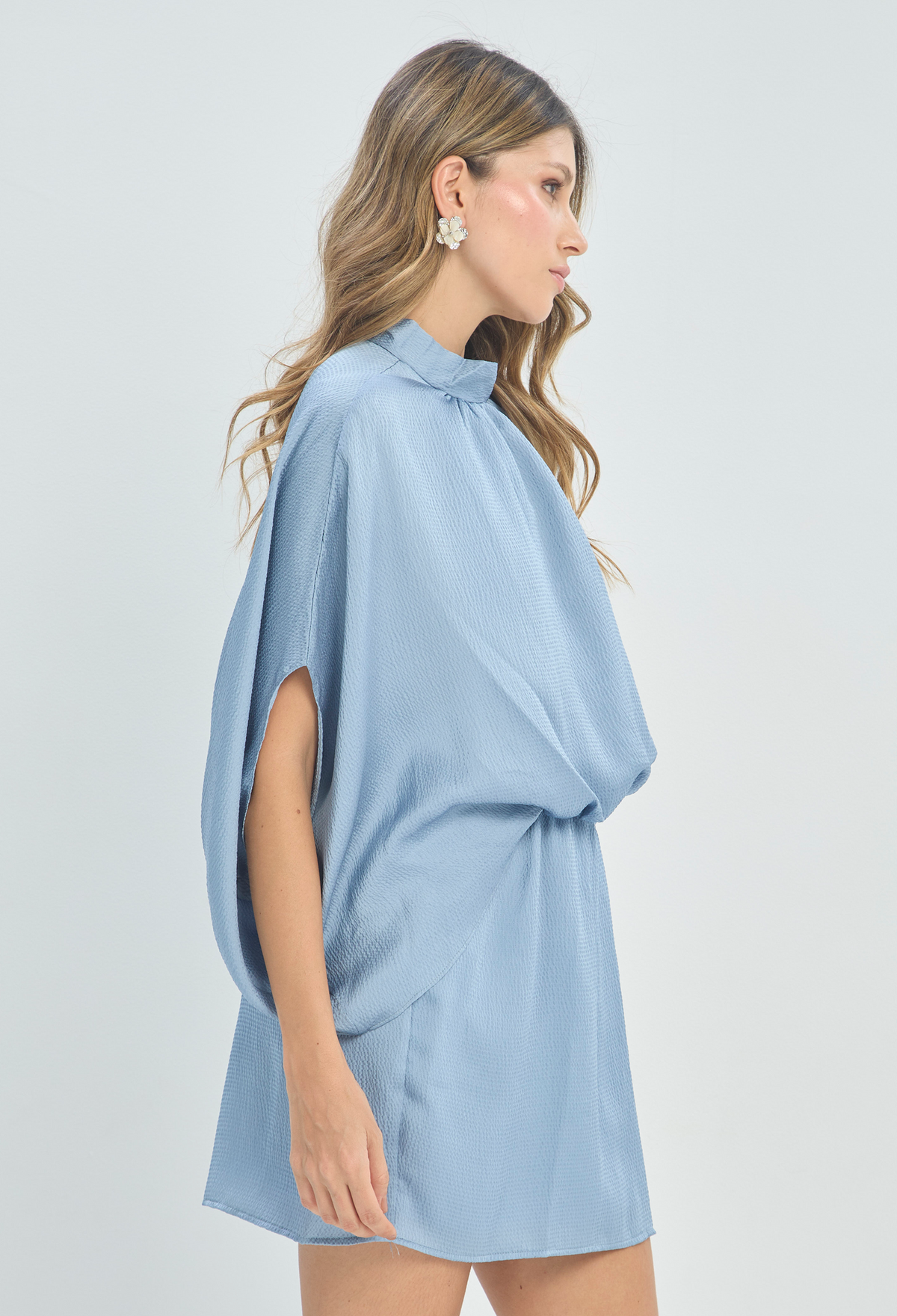 Vestido Corto Azul Cielo BYBLA - vista 3