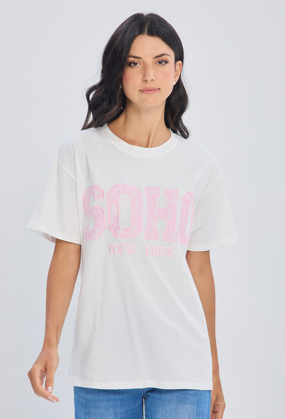 Blusa blanca algodón puro con detalles bordados talla única para mujer