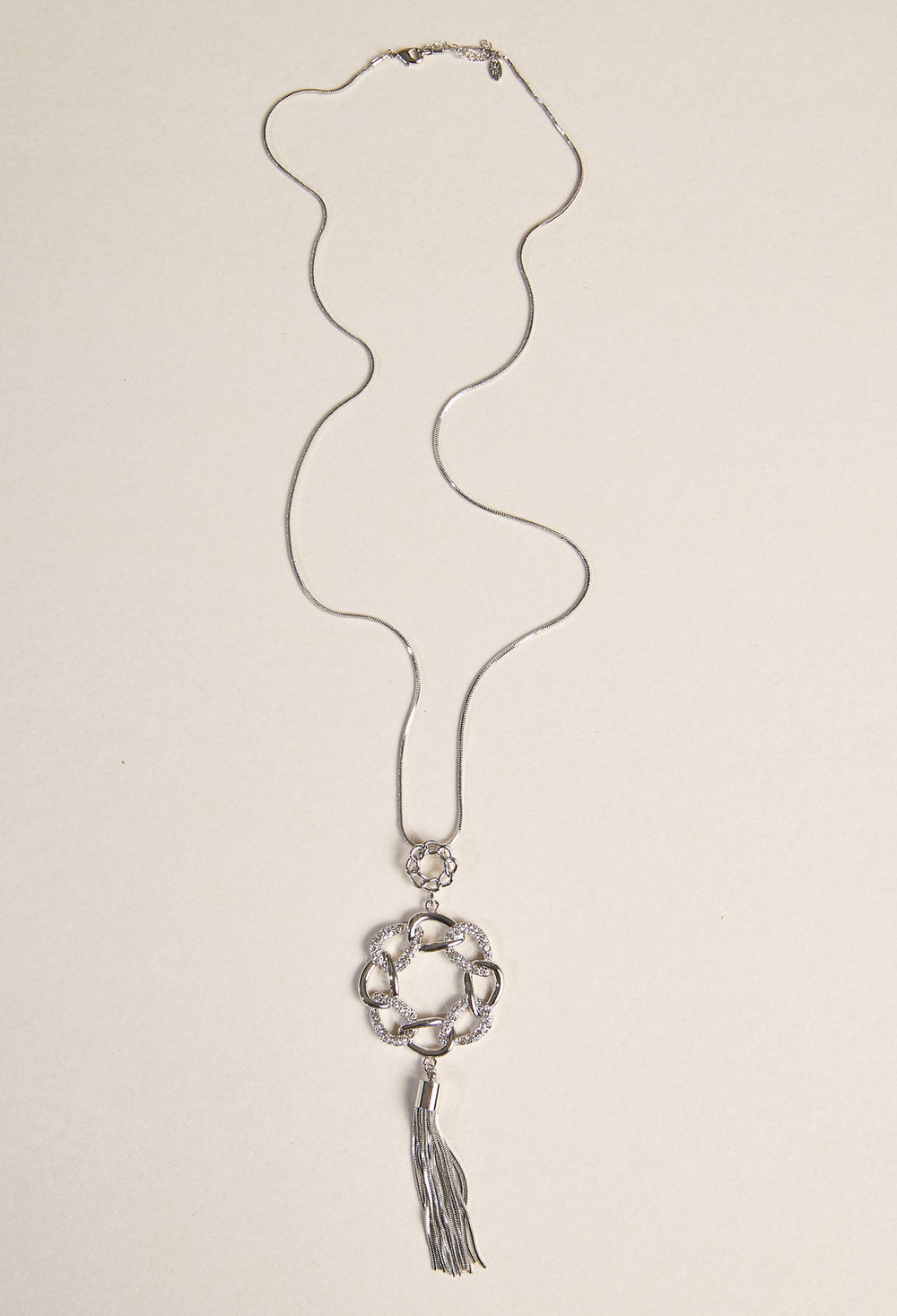 Collar Largo Argolla Trenzada - BYBLA Colombia