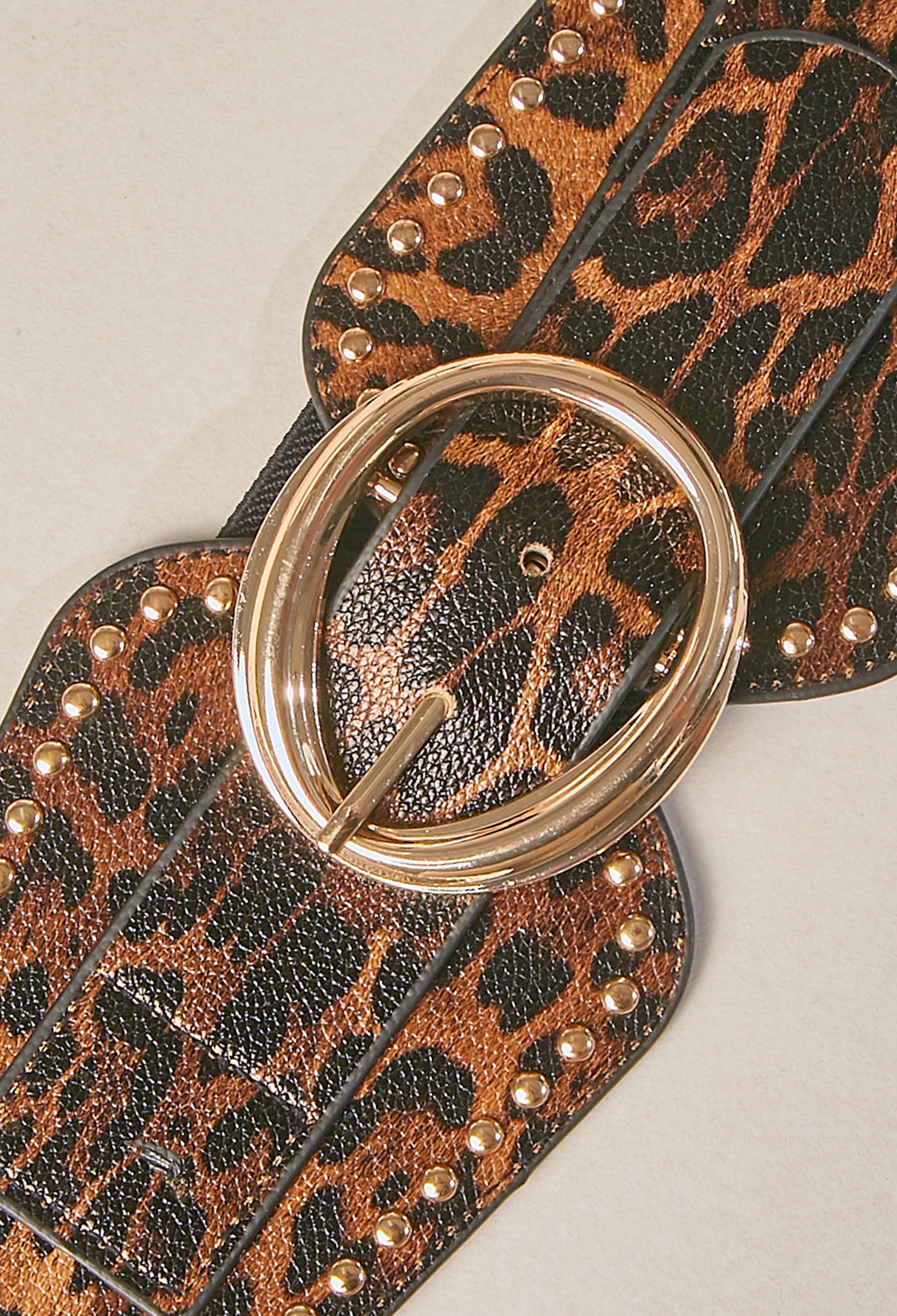 Cinturón Hebilla Boho Animal Print