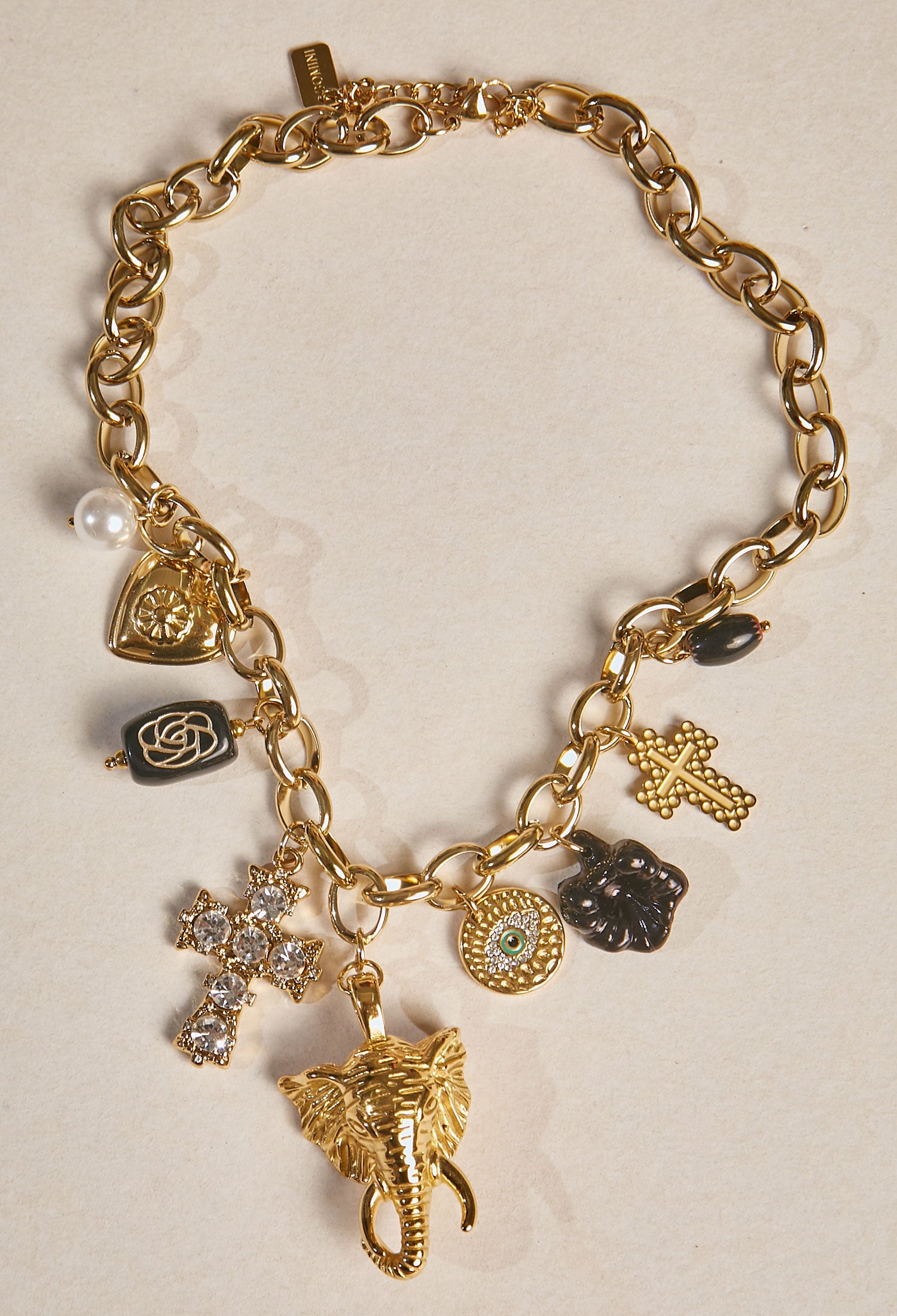 Collar Cadena Elefante Dorado - BYBLA Colombia