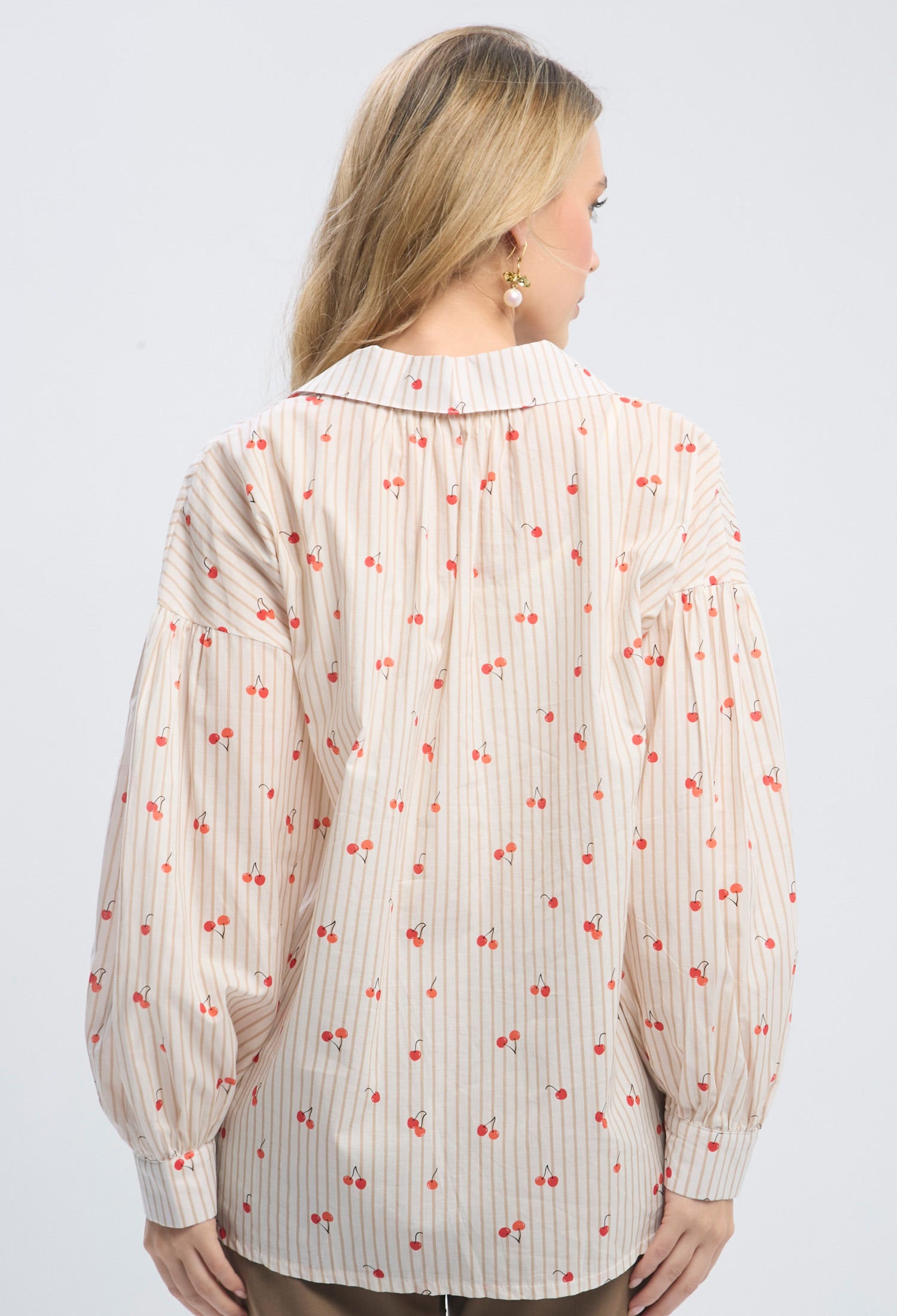 Camisa Rayas y Cerezas - SALE