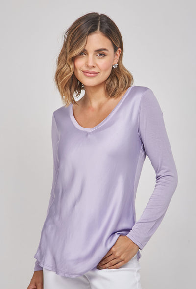 Blusa Sateen Manga Larga Mujer NEW - BYBLA
