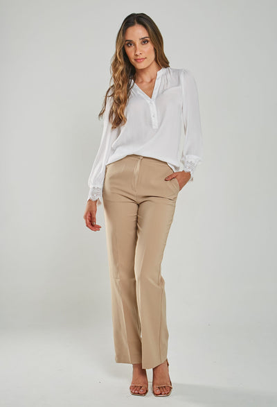 Pantalón Bota Recta Mujer - SALE - BYBLA L / NEGROS PANTALON