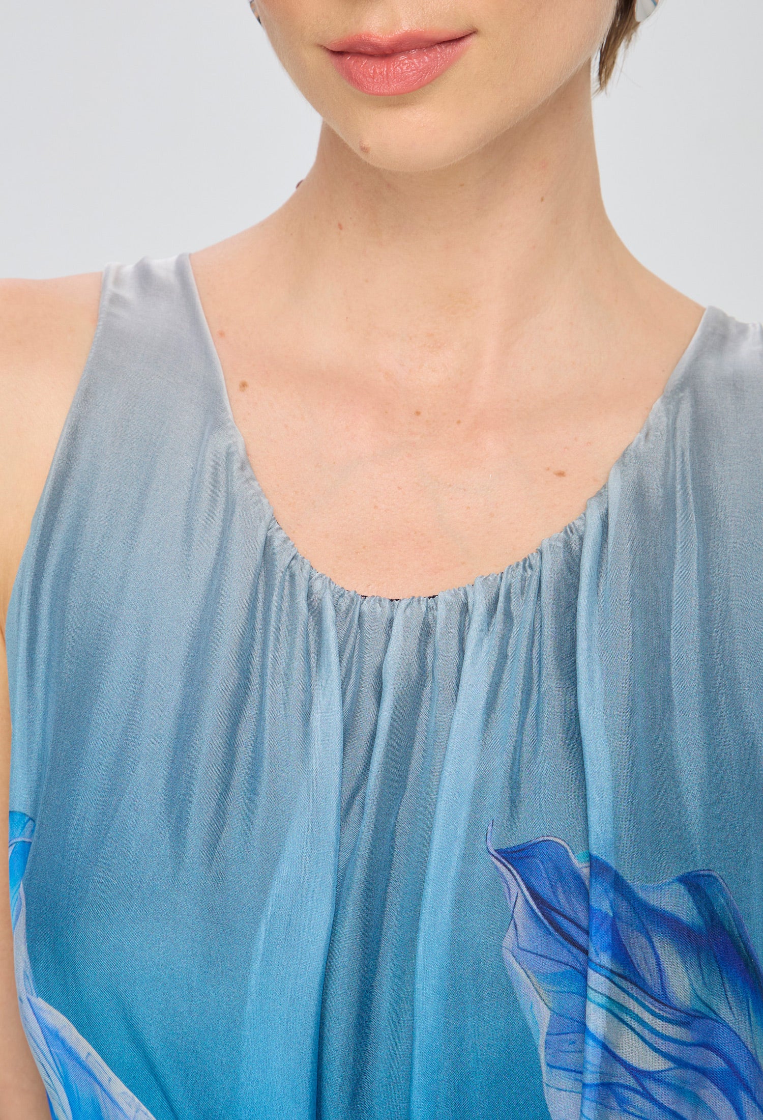 Vestido Seda Flores - SALE