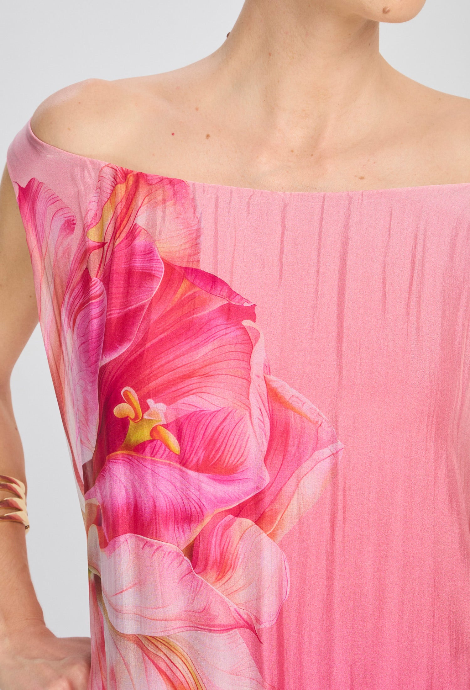 Vestido Seda Flores - SALE