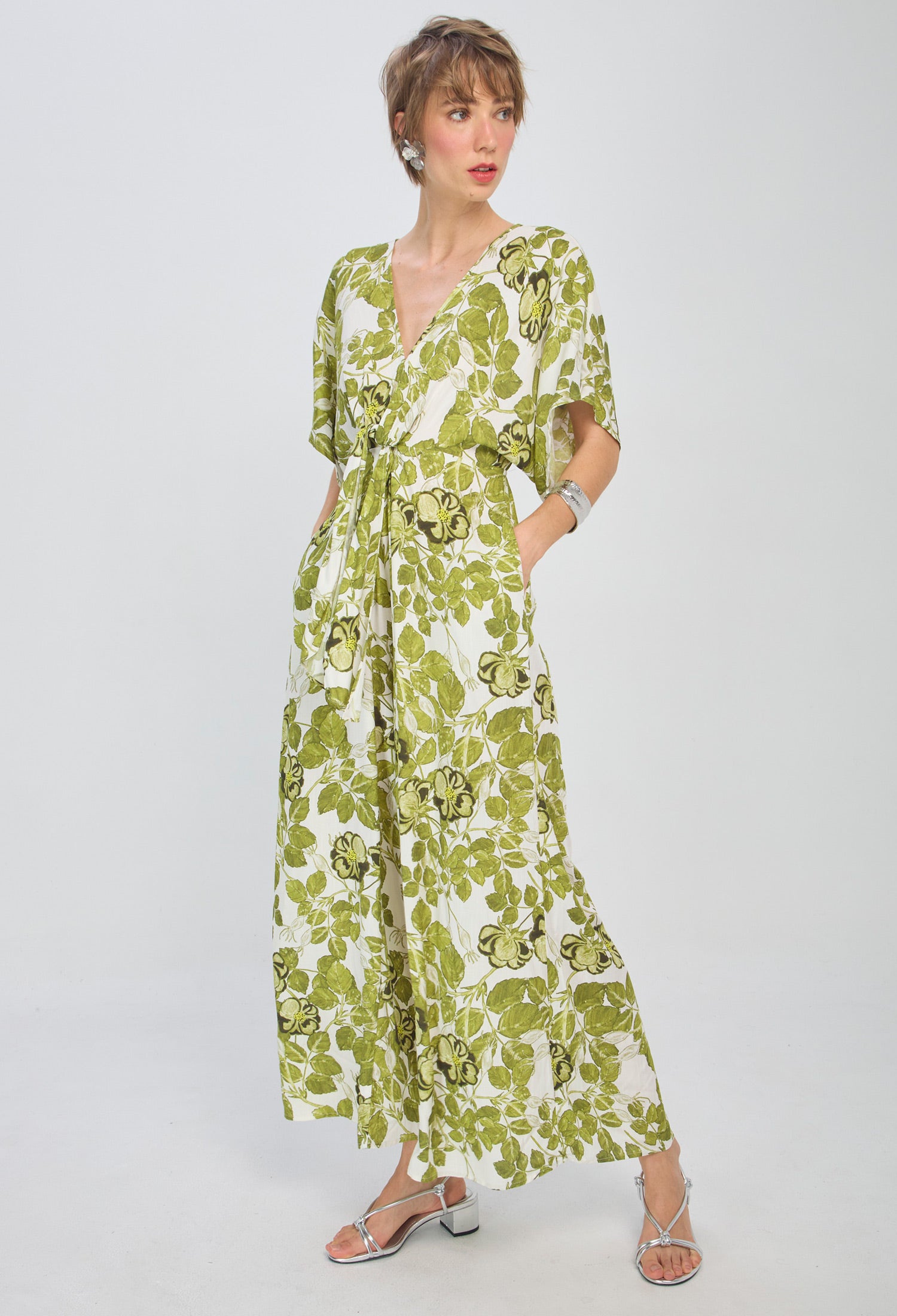 Enterizo Flores Nudo - SALE