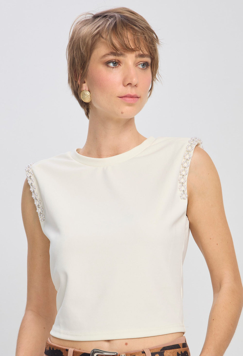 Blusa Sisa Perlas - Outlet BYBLA Colombia
