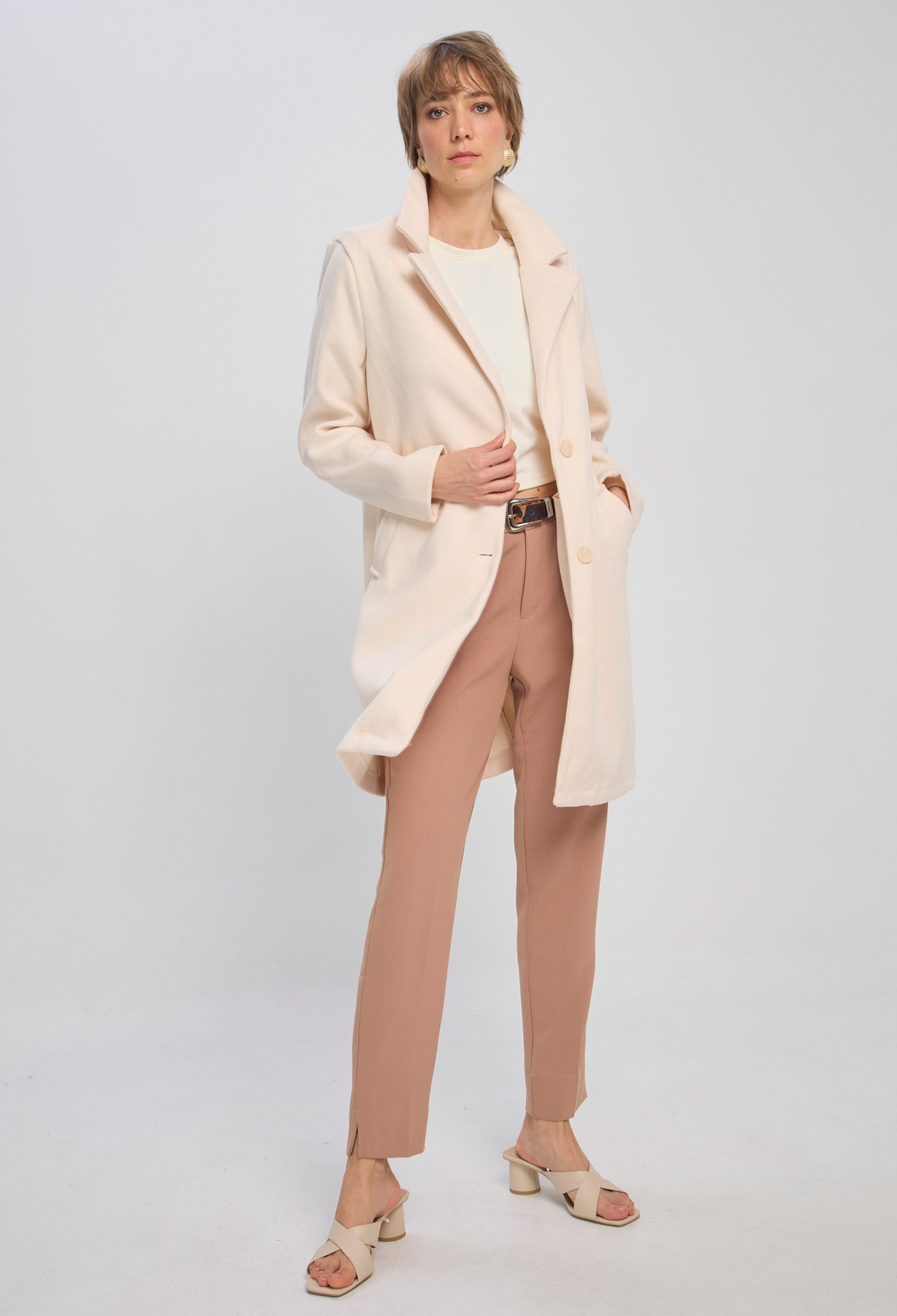 Pantalón Recto Mujer NEW - BYBLA S / MARRONES PANTALON DRIL