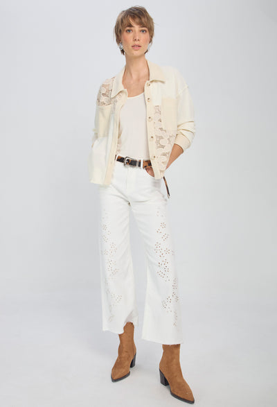Pantalón Drill Ojalillo Mujer NEW - BYBLA 4 / BLANCOS PANTALON