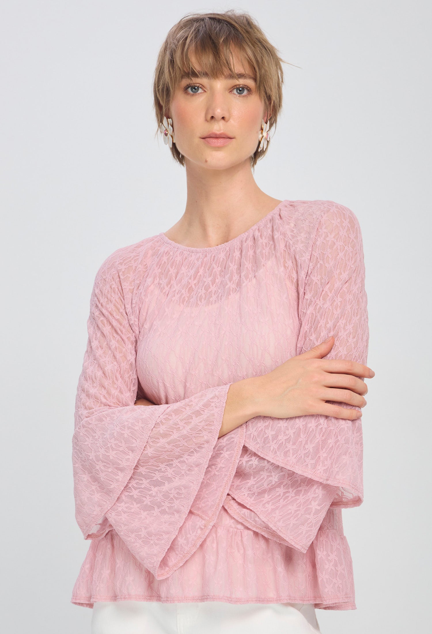 Blusa Transparencia Boleros vista 2 - Outlet BYBLA Colombia
