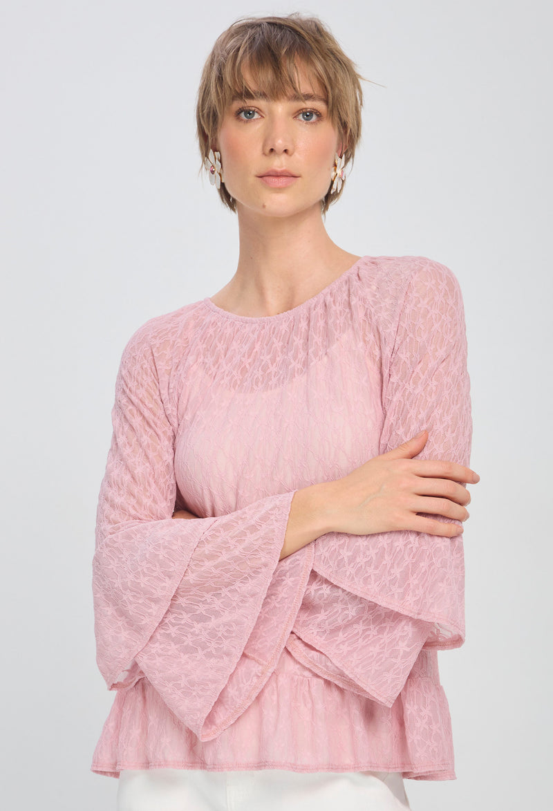 Blusa Transparencia Boleros vista 2 - Outlet BYBLA Colombia