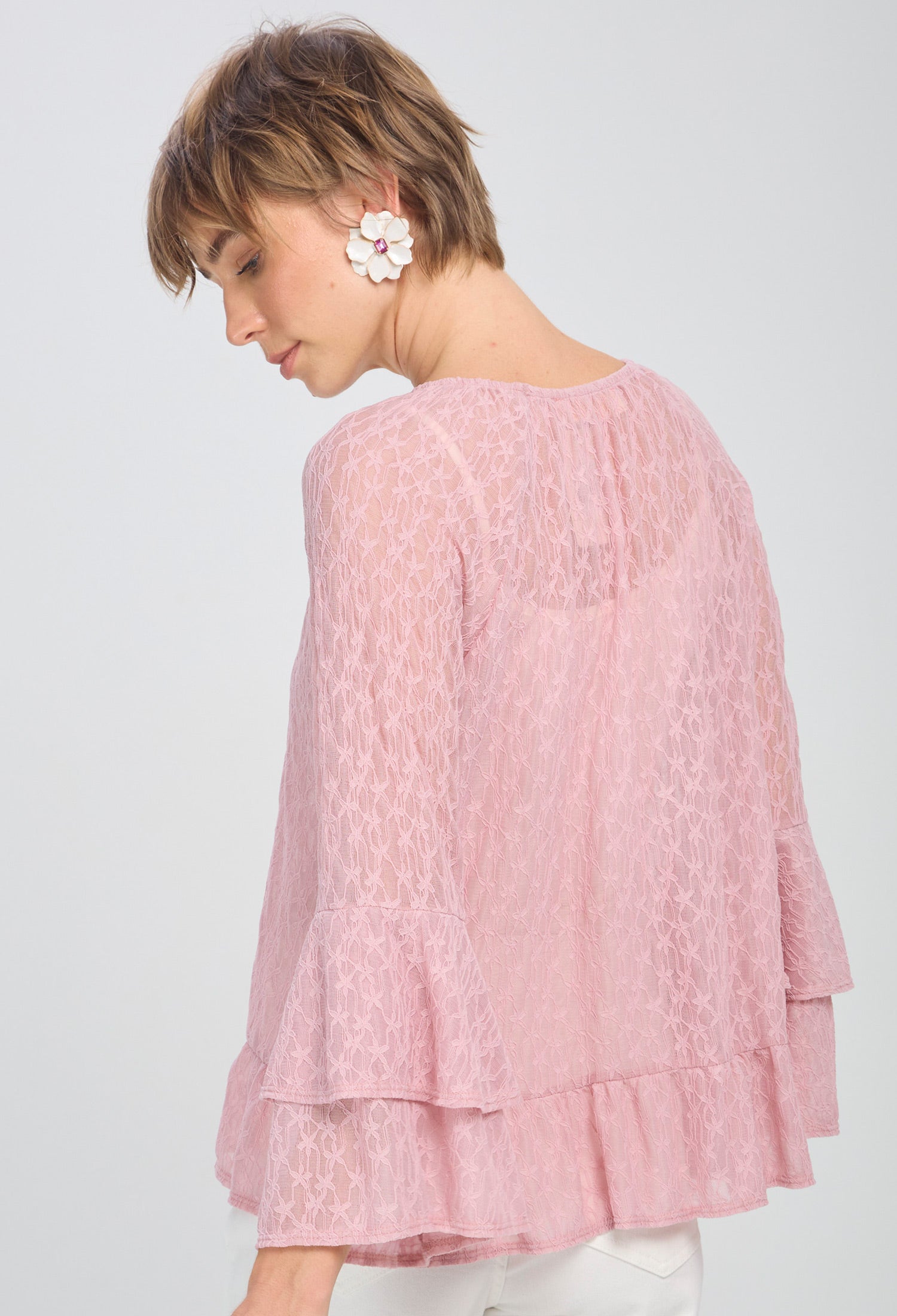Blusa Transparencia Boleros vista 6 - Outlet BYBLA Colombia