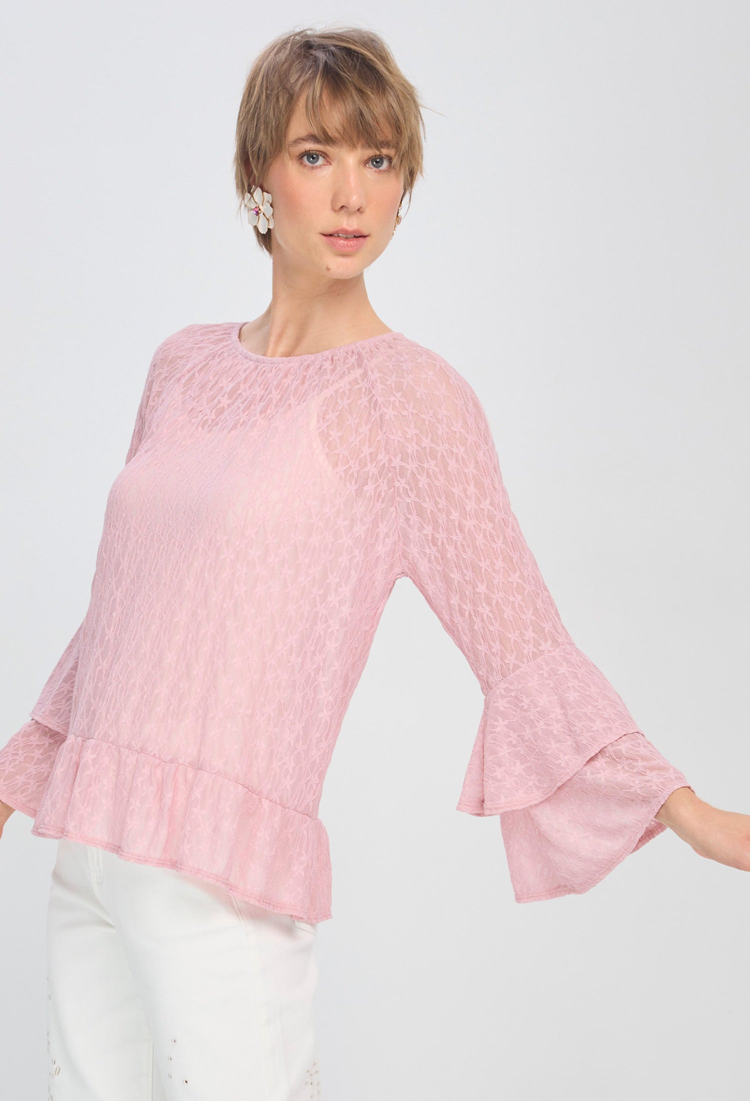 Blusa Transparencia Boleros vista 4 - Outlet BYBLA Colombia