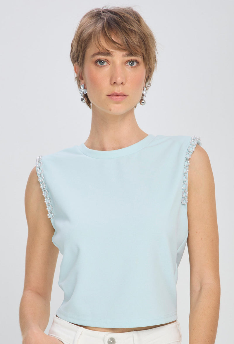 Blusa Sisa Perlas vista 2 - Outlet BYBLA Colombia