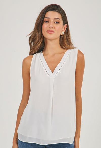 Blusa Mangas Cuello En V Mujer - SALE - BYBLA S / LILAS BLUSA