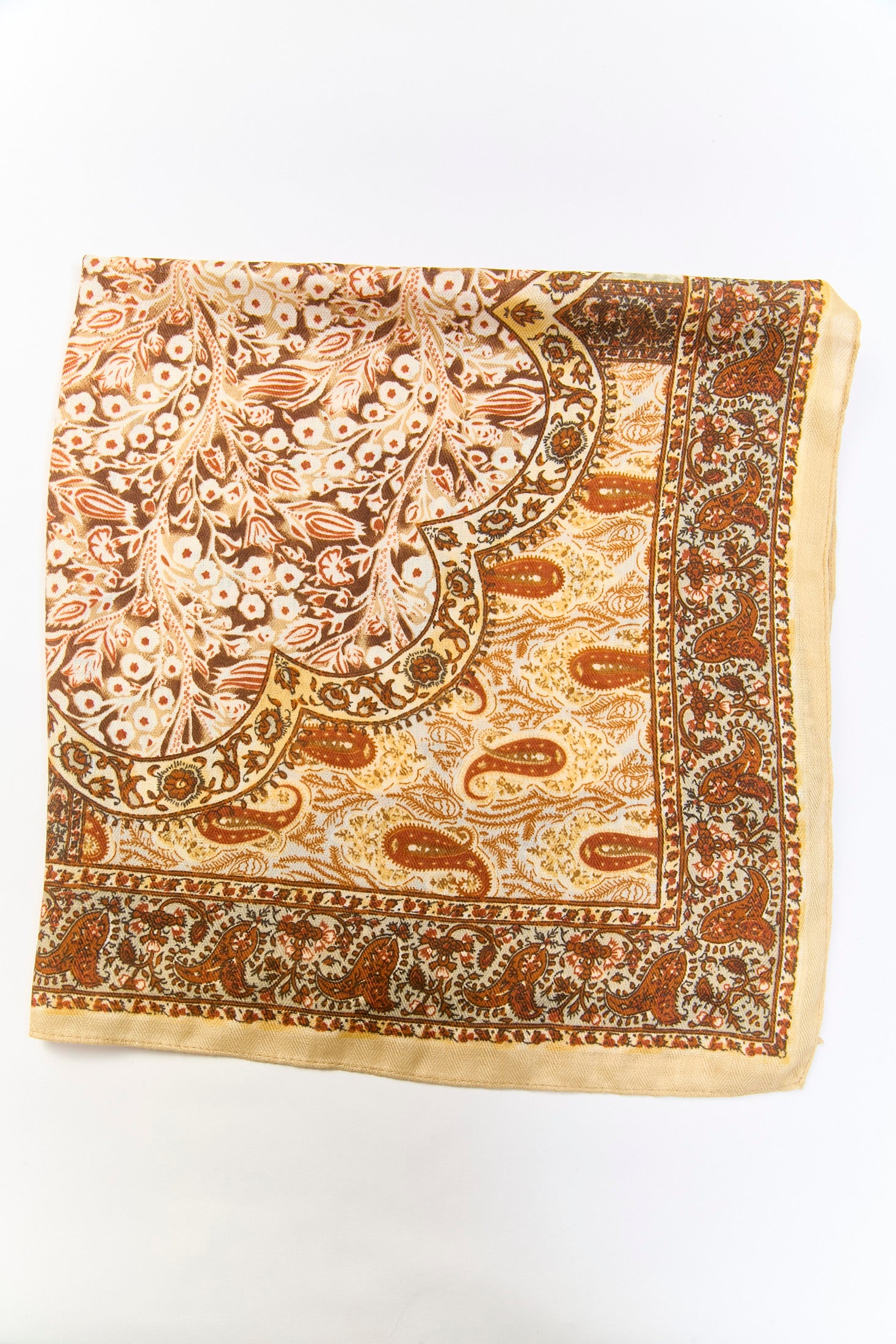Pañoleta multiuso en viscosa kaki beige claro - vista 4