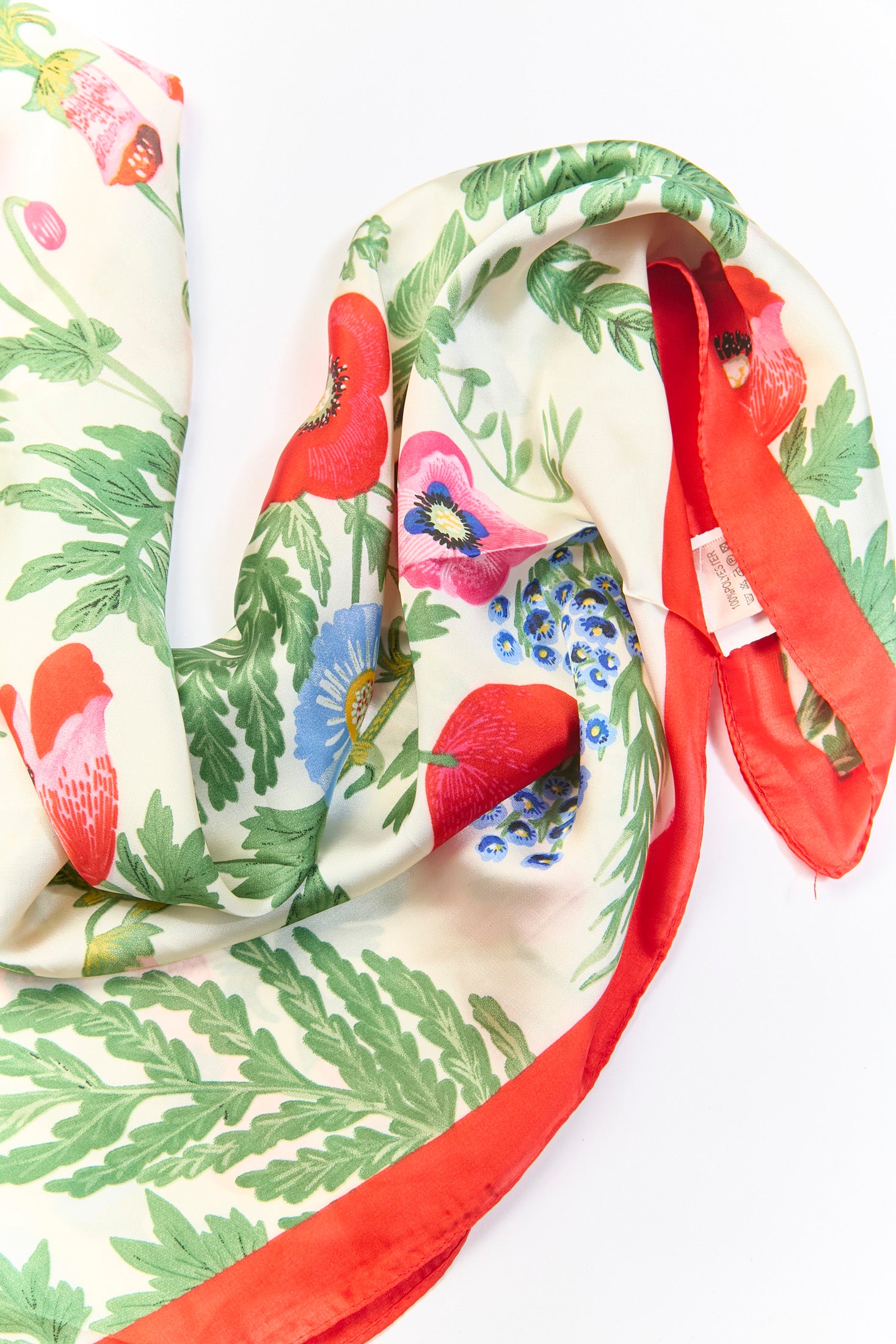 Pañoleta multiuso roja con estampado clásico - vista 2