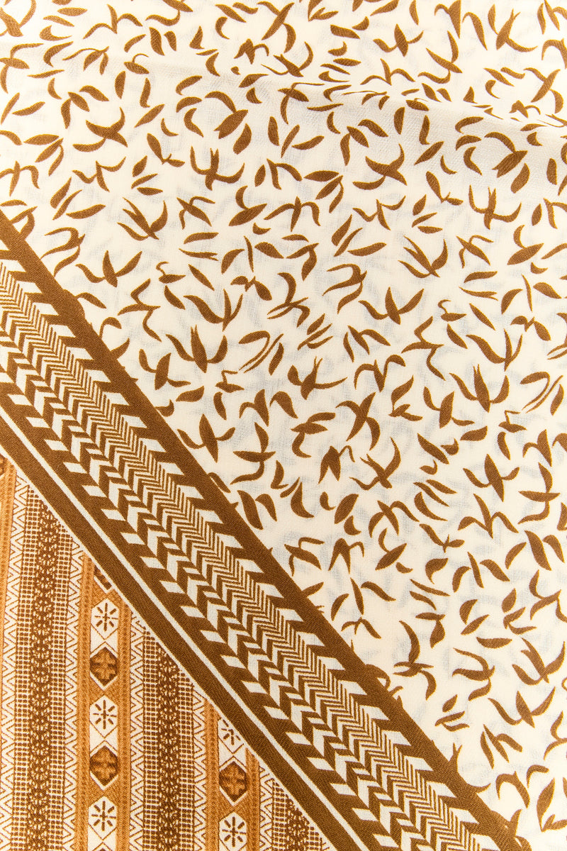 Pañoleta multiuso en viscosa kaki beige - vista 2
