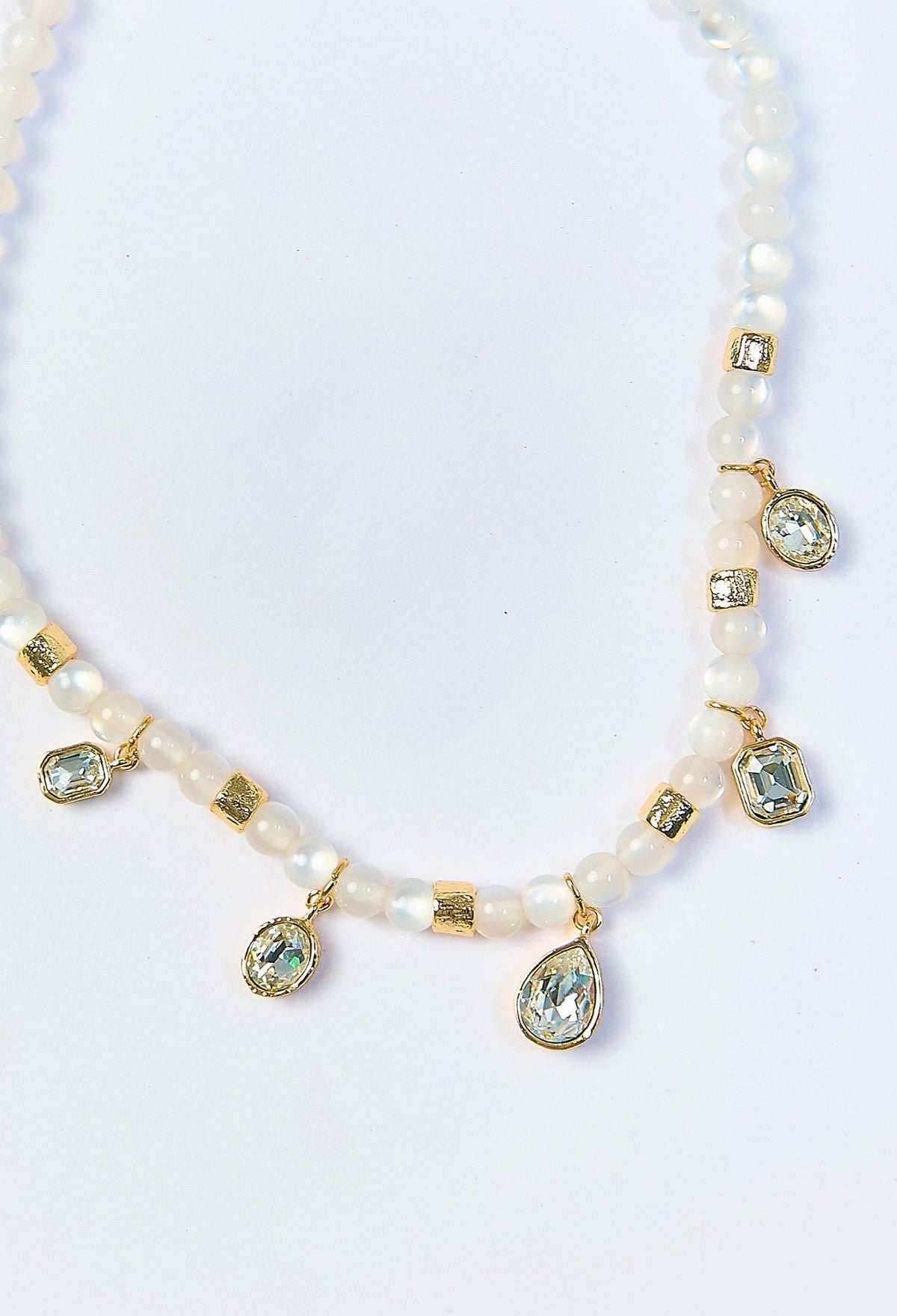 Collar Cristal Dijes Blanco BYBLA