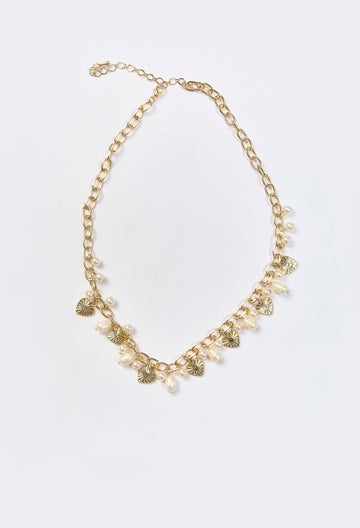 Collar Estaciones Corazón Dorado