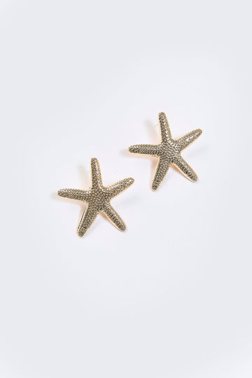 Aretes Topo Estrella de Mar Dorados