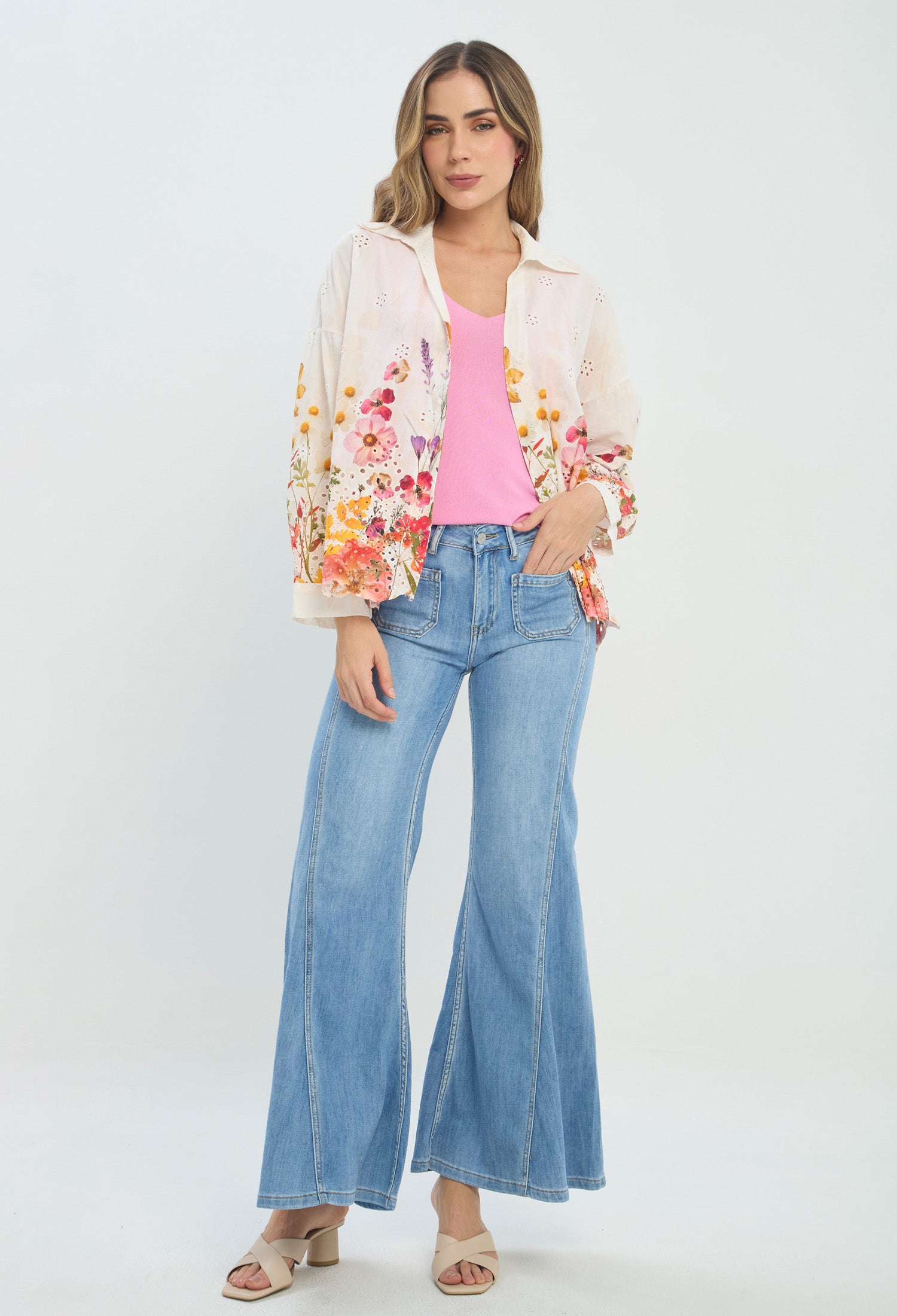 Jean Flare Tiro Alto NEW