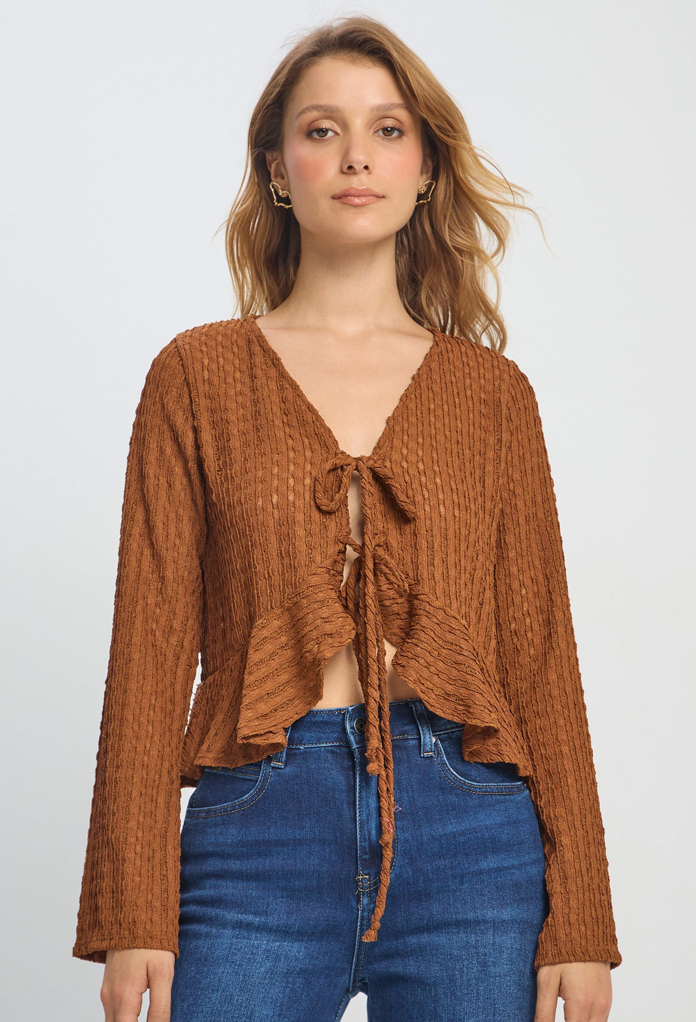 Blusa Unicolor Lazos - Outlet BYBLA Colombia
