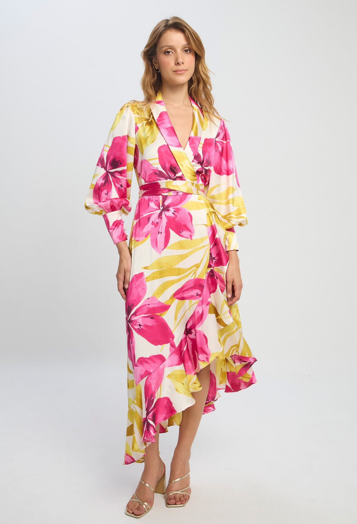 Vestido Kimono Flores - SALE