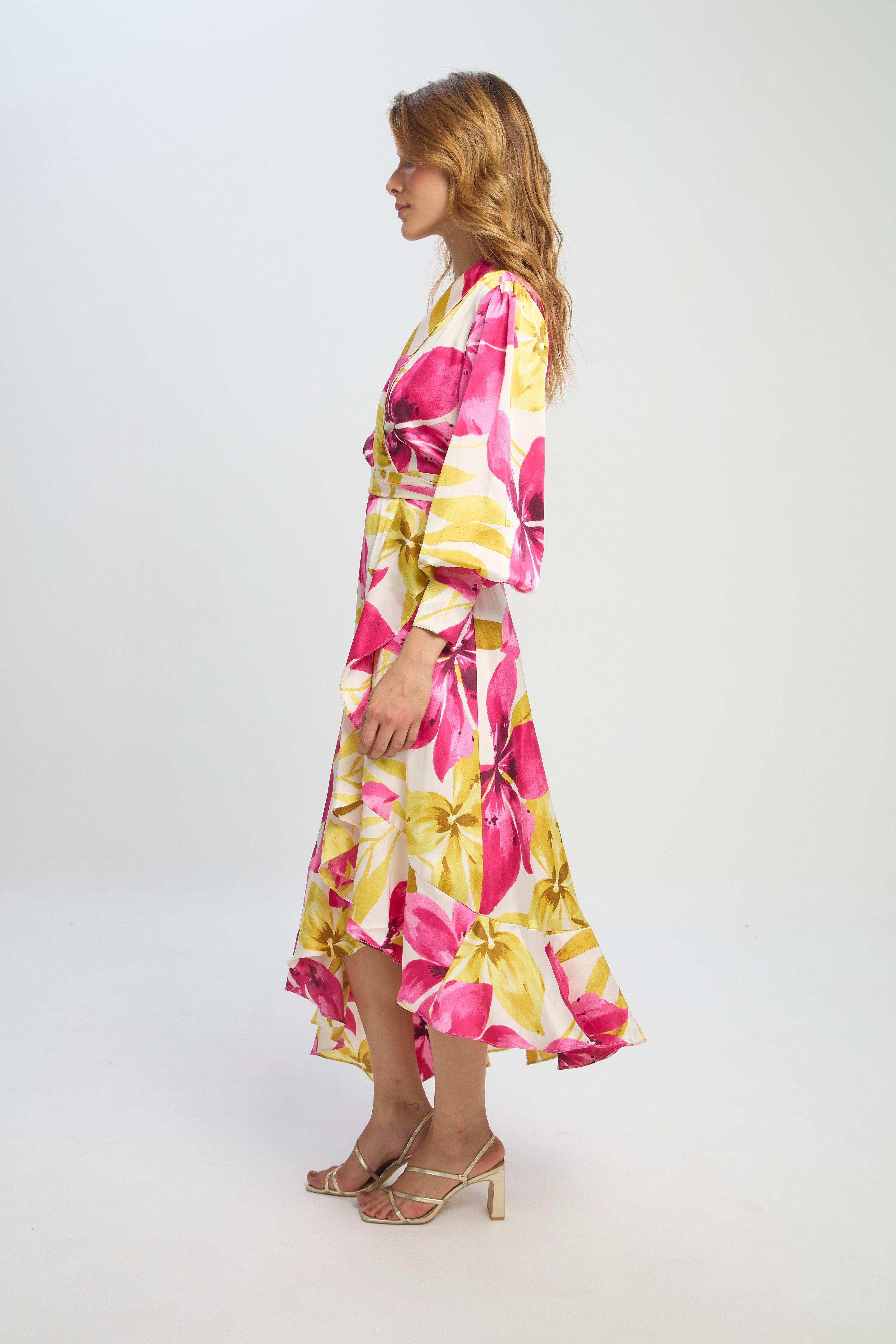 Vestido Kimono Flores - SALE