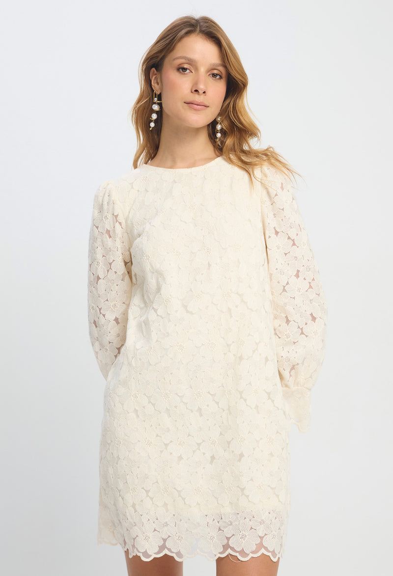 Vestido Corto Flores vista 2 - Outlet BYBLA Colombia