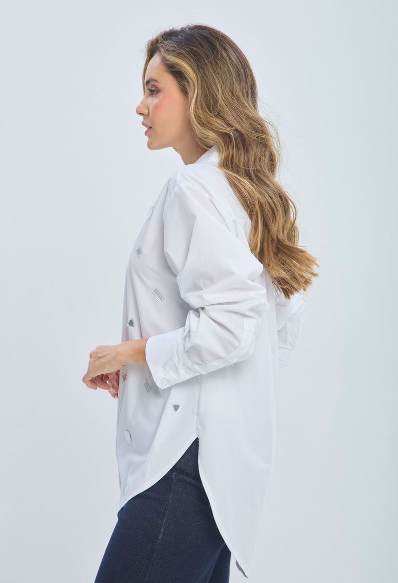 Camisa Piedras vista 2 - BYBLA Colombia