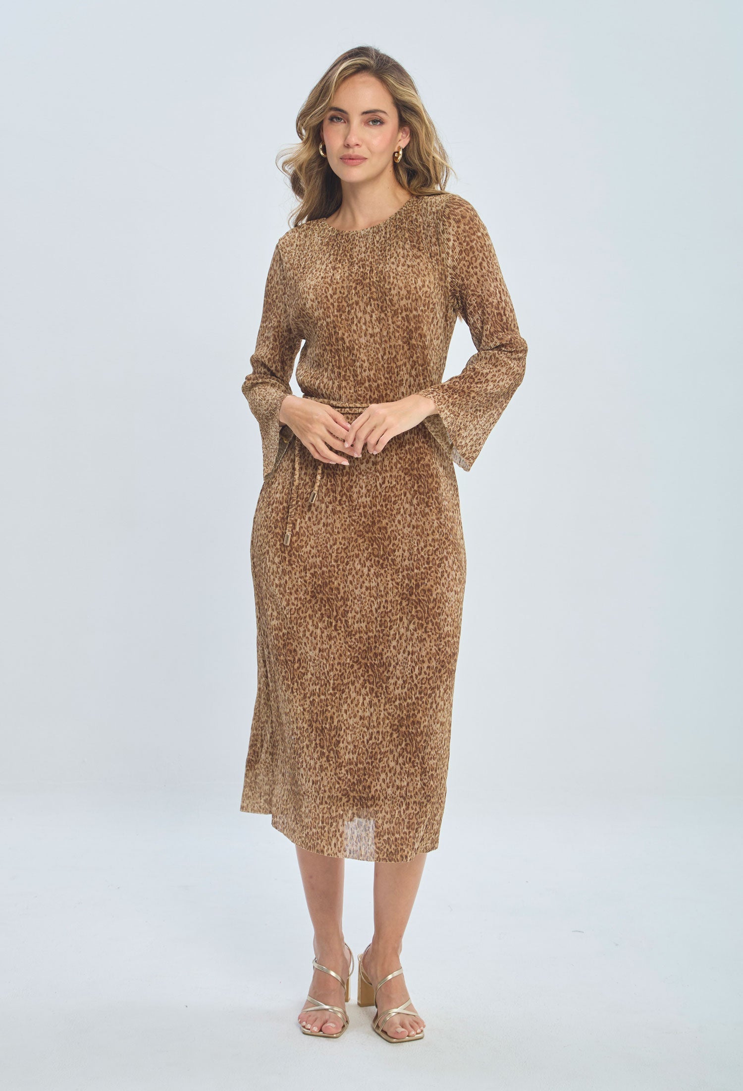 Vestido Midi Animal Print