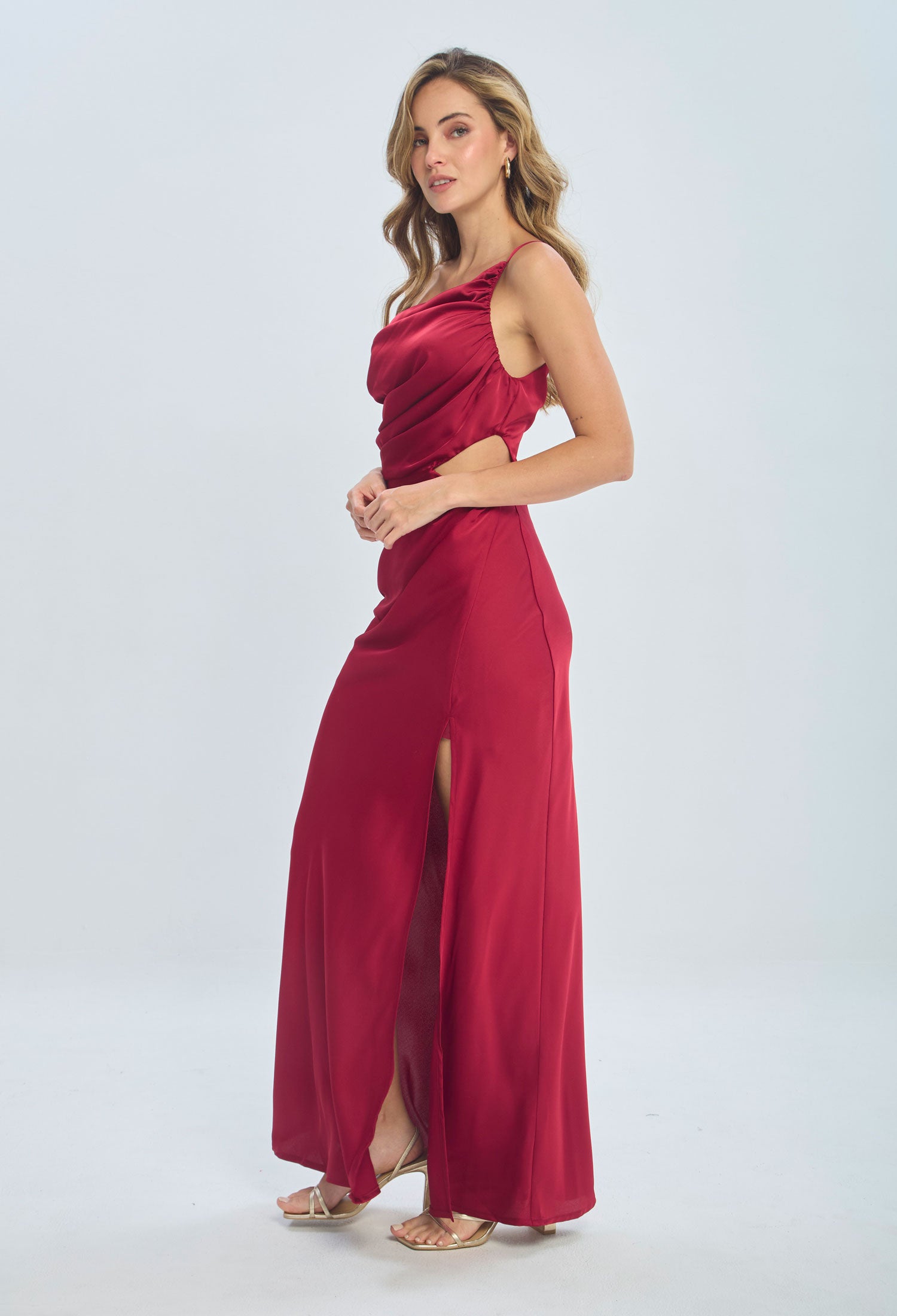 Vestido Largo Satín